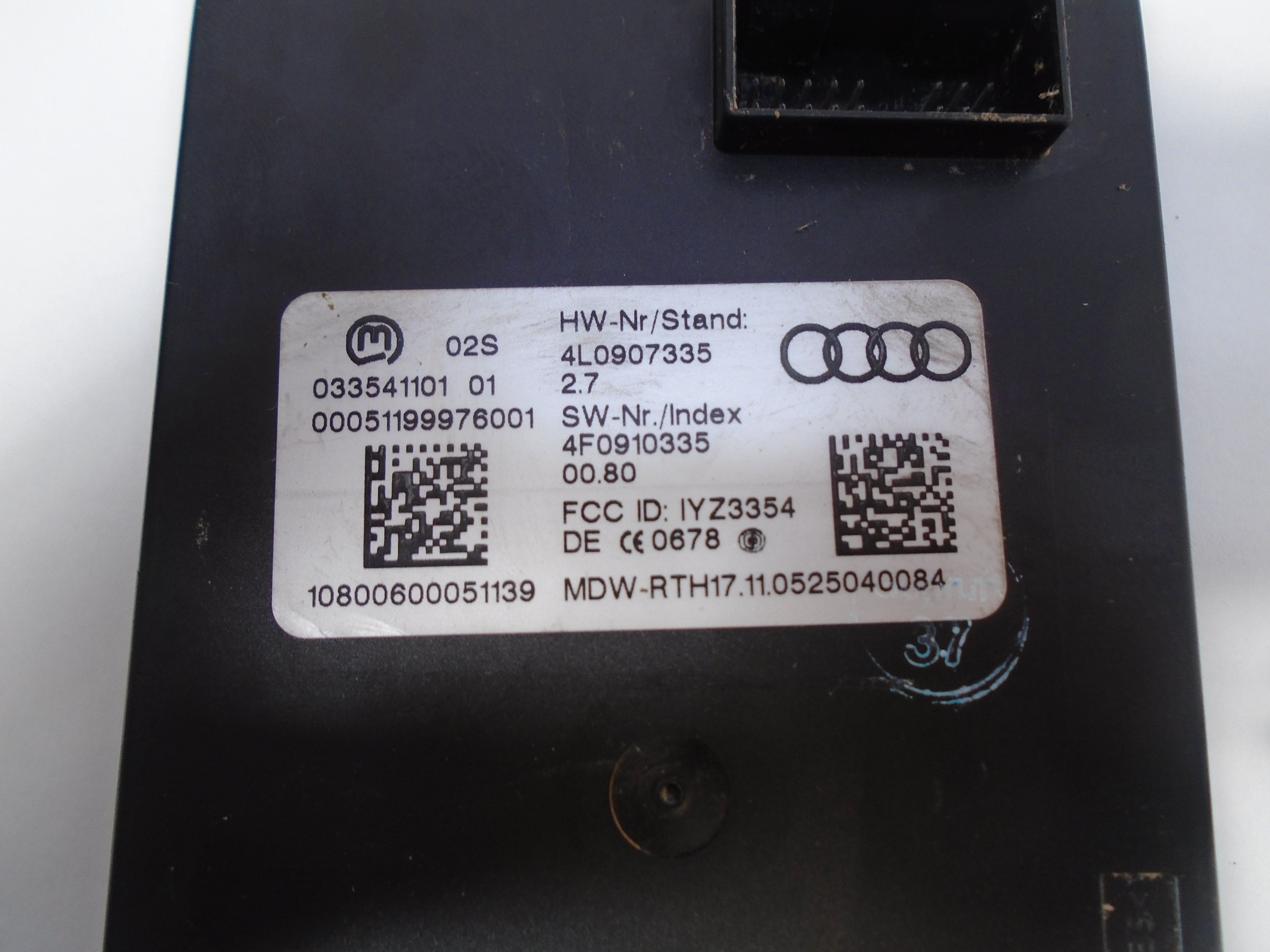 AUDI Q7 4L (2005-2015) Andre kontrolenheder 4L0907335 18513485