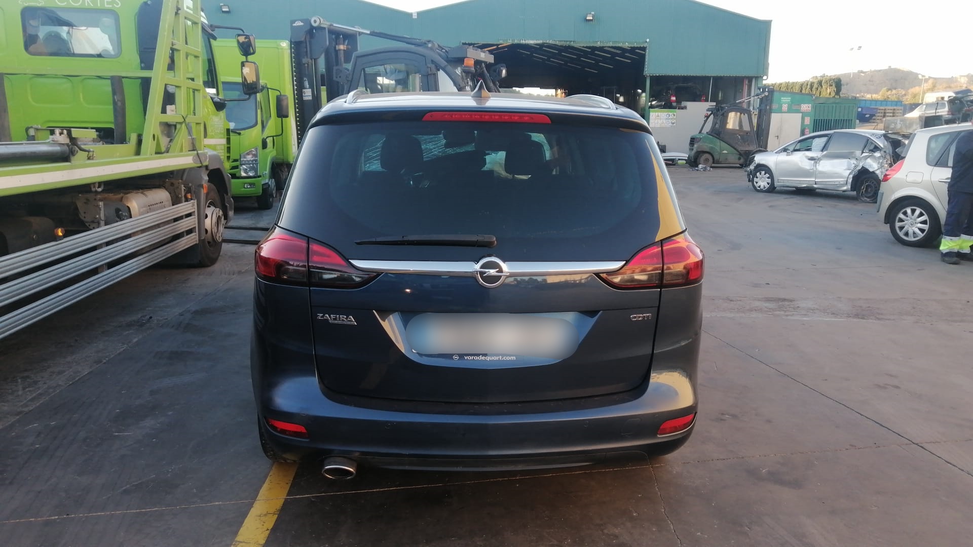 OPEL Zafira C (2012-2016) Rear left door window lifter 13369289 18658905