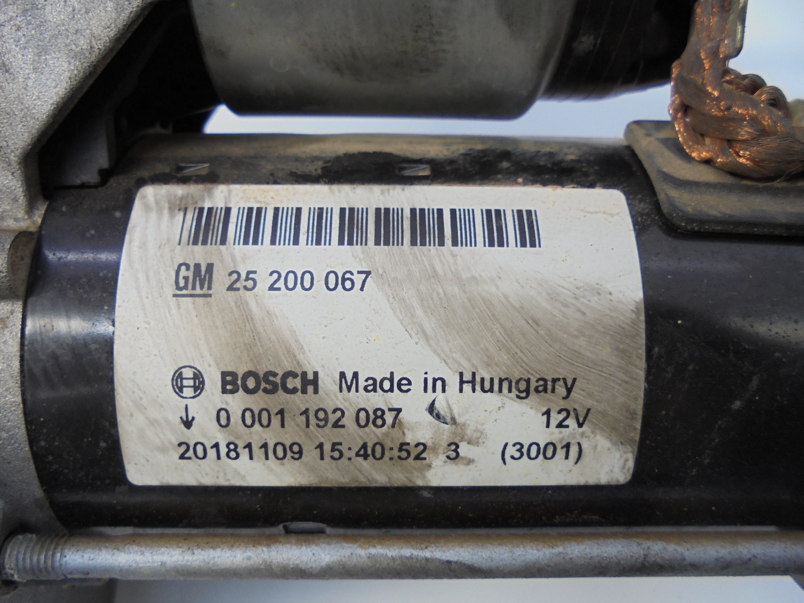 OPEL Corsa D (2006-2020) Starter Motor 25200067 22131442