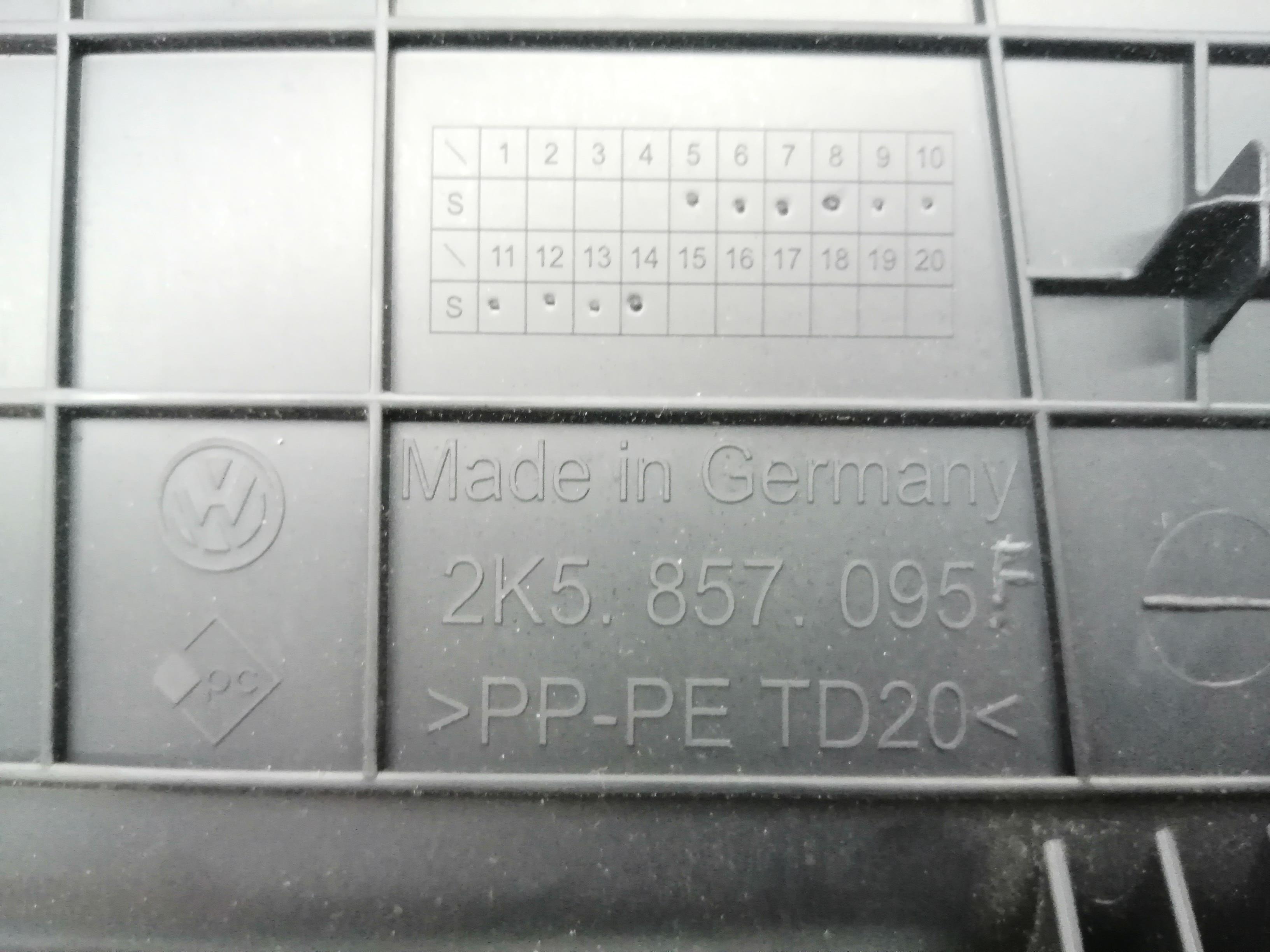 VOLKSWAGEN Caddy 4 generation (2015-2020) Boite à gants 2K5857095B 25196467