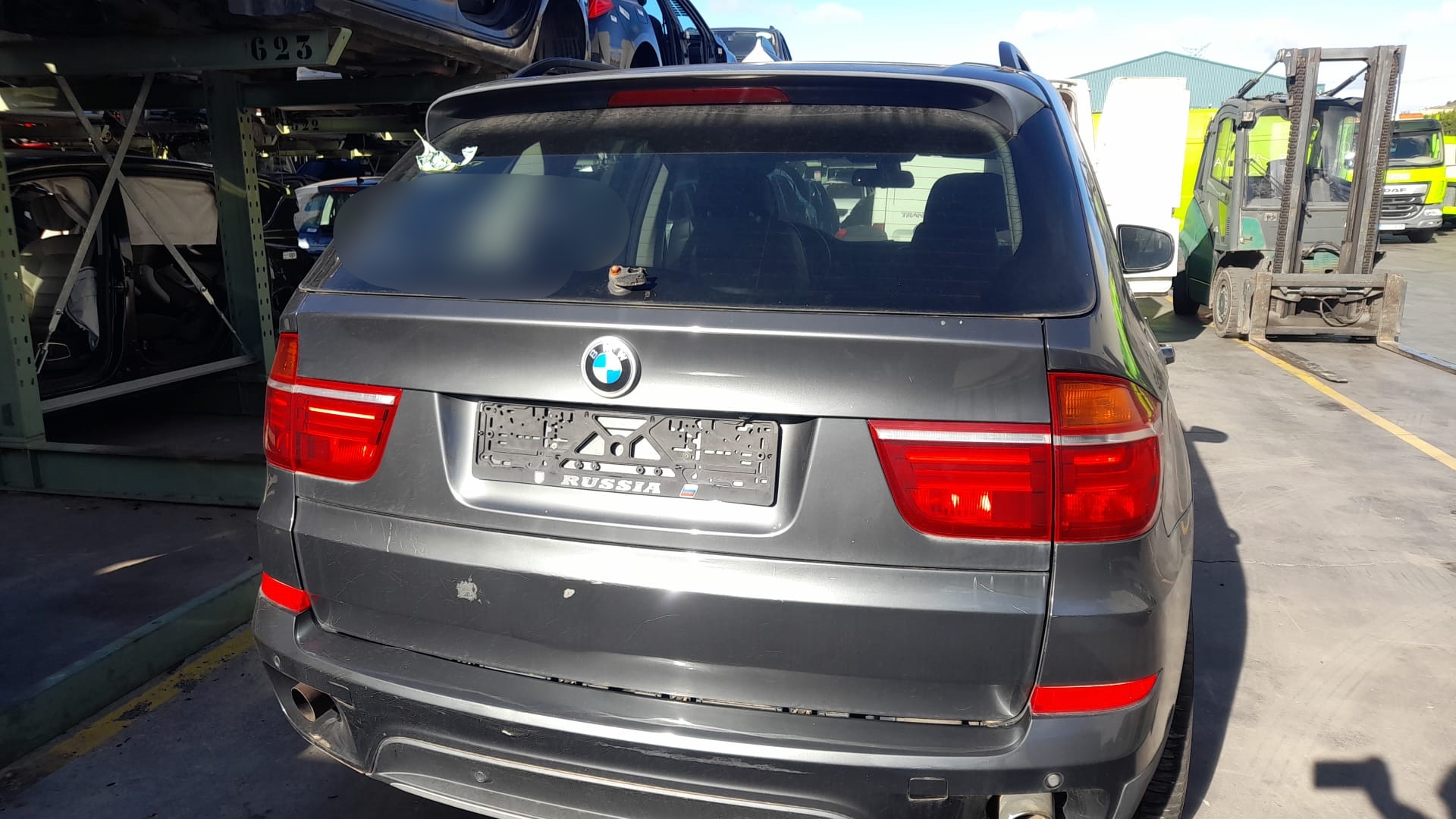 BMW X5 E70 (2006-2013) Priekinių kairių durų stiklo pakelėjas 51337166379 24018253