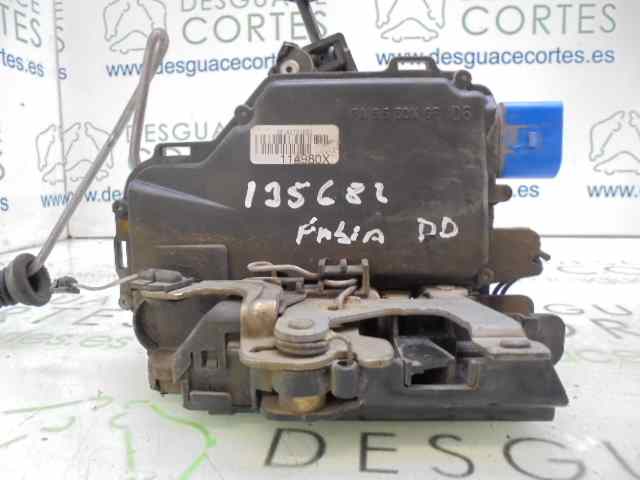 SKODA Fabia 6Y (1999-2007) Serrure de porte avant droite 3B1837016CC 18444090