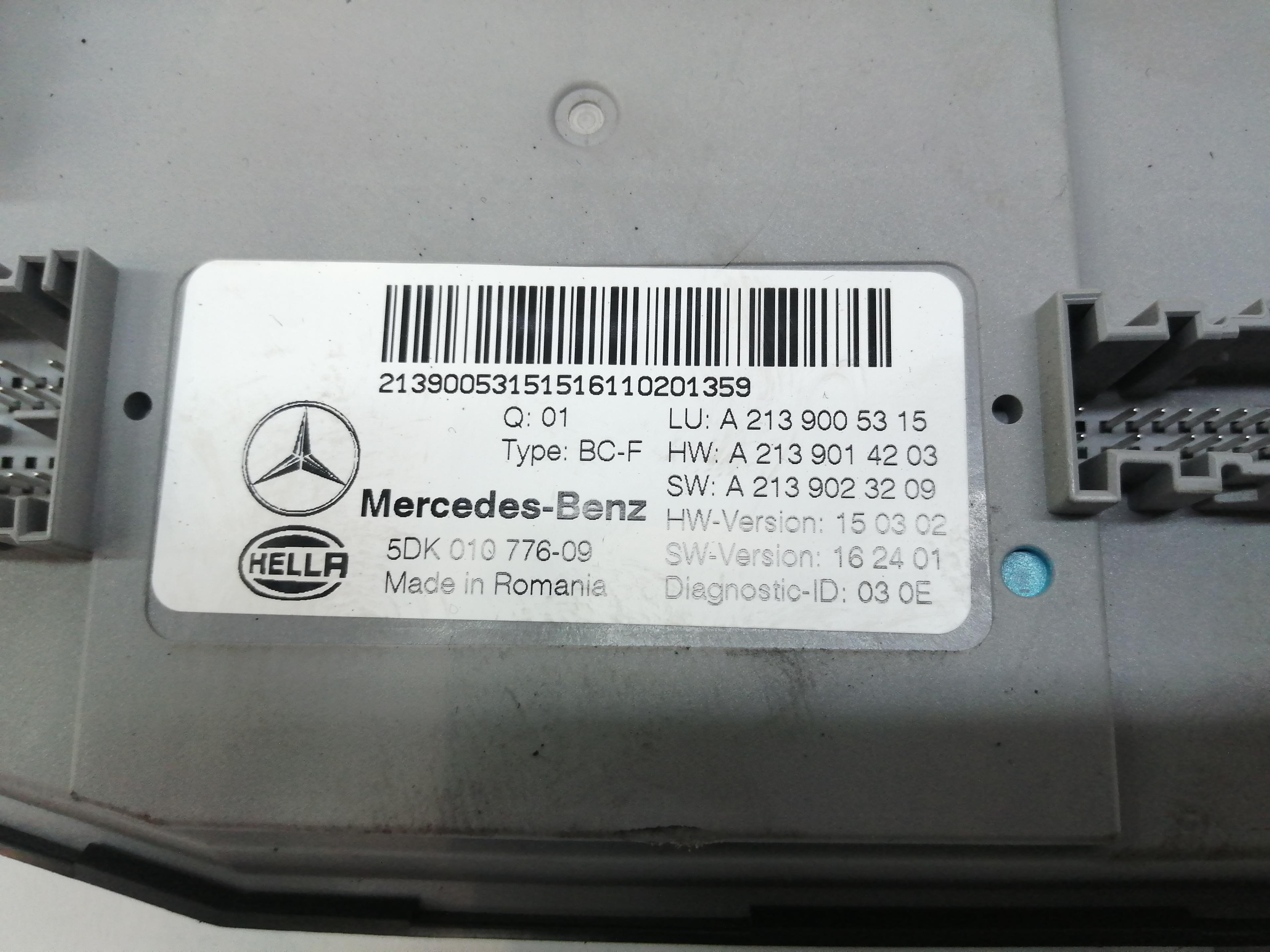 MERCEDES-BENZ E-Class W213/S213/C238/A238 (2016-2024) Citau veidu vadības bloki A2139005315, A2139005315 24033460