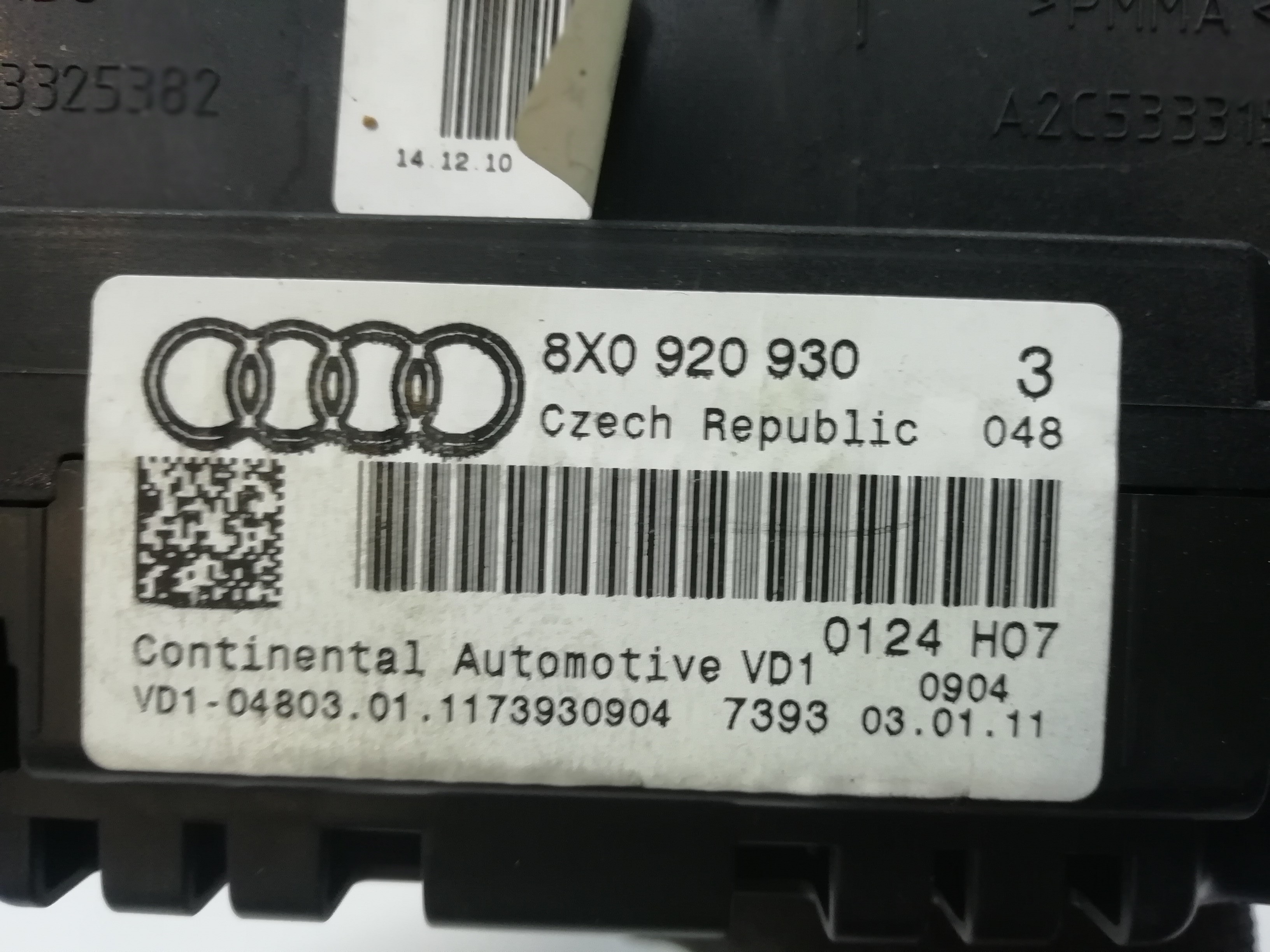 AUDI A7 C7/4G (2010-2020) Vitezometru 8X0920930, 8X0920930 18597381