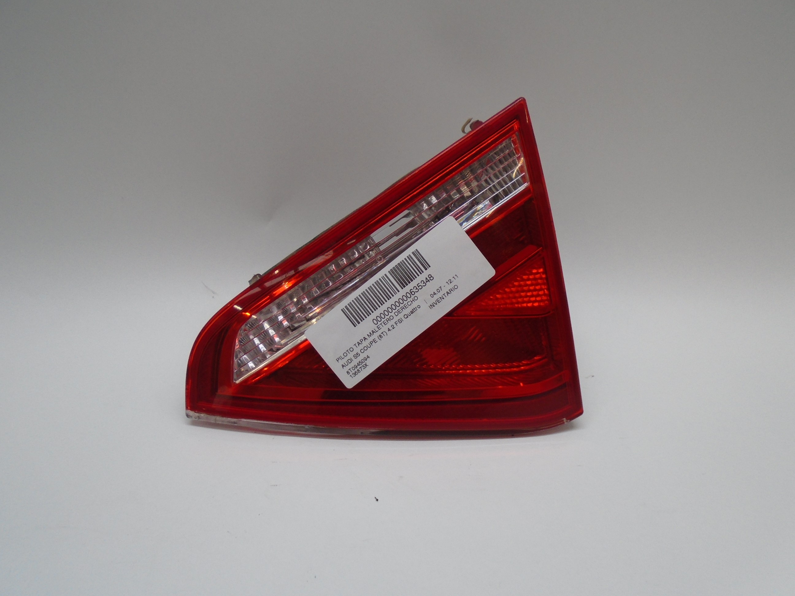 AUDI A5 8T (2007-2016) Rear Right Taillight Lamp 8T0945094 25100828