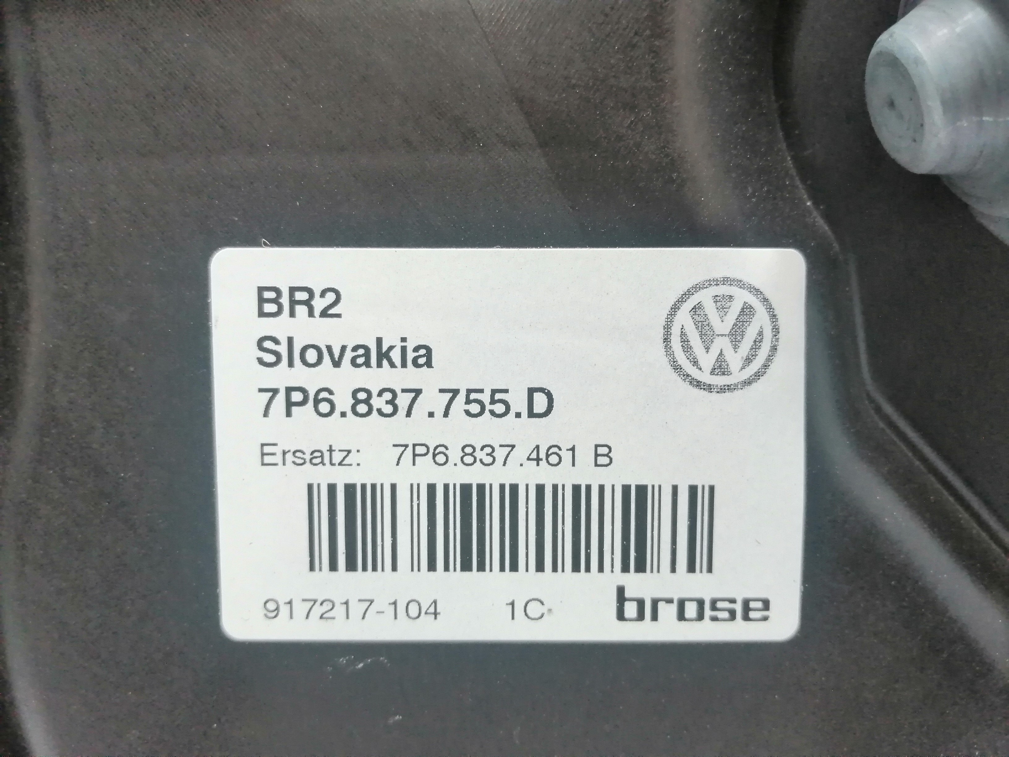 VOLKSWAGEN Touareg 2 generation (2010-2018) Regulator de geam ușă stânga față 7P6837461B 18673064