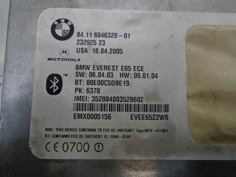 BMW 7 Series E65/E66 (2001-2008) Other part 84109187930 25108816