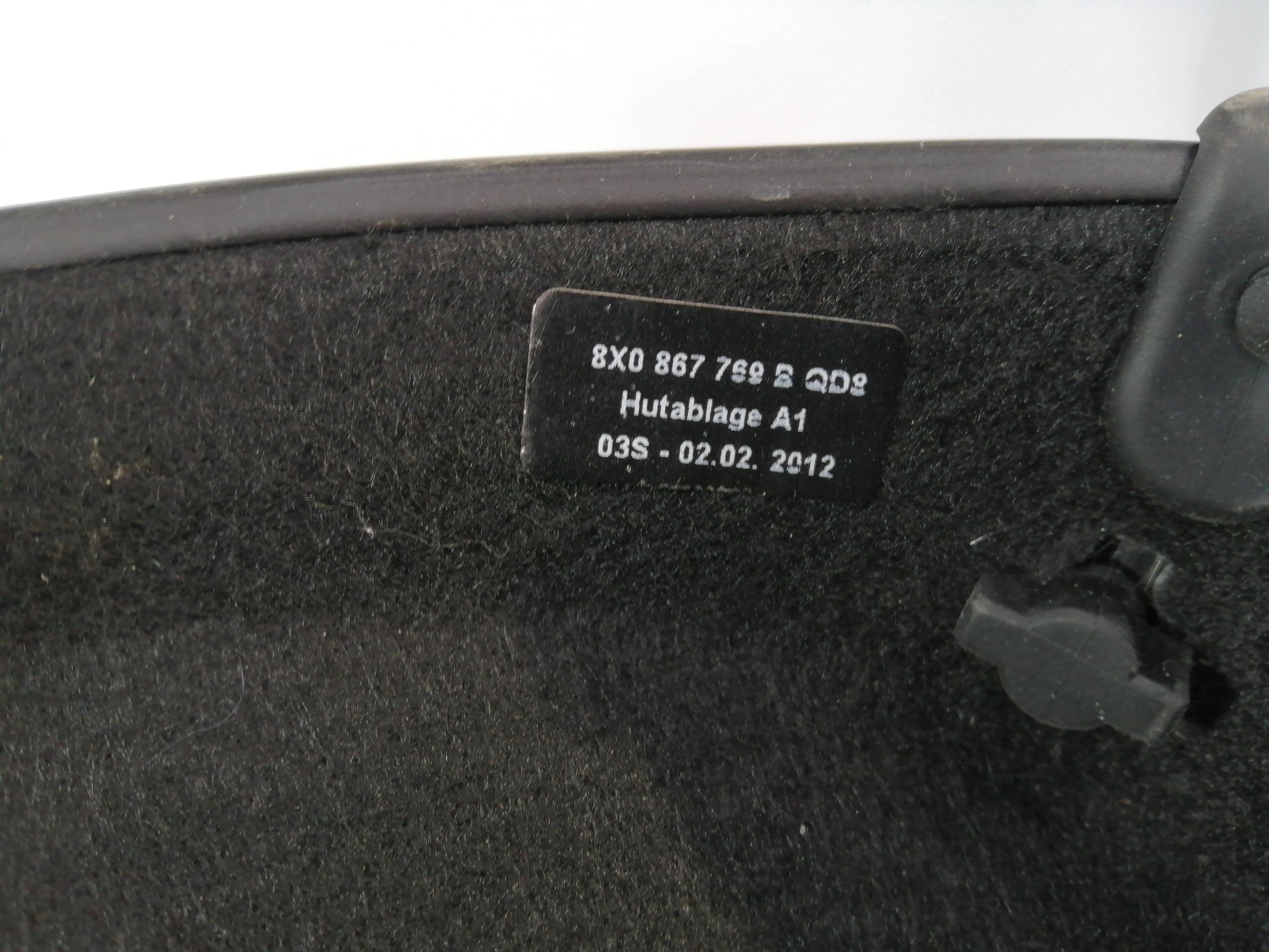 AUDI A1 8X (2010-2020) Rear Parcel Shelf 8X0867769B 25190235