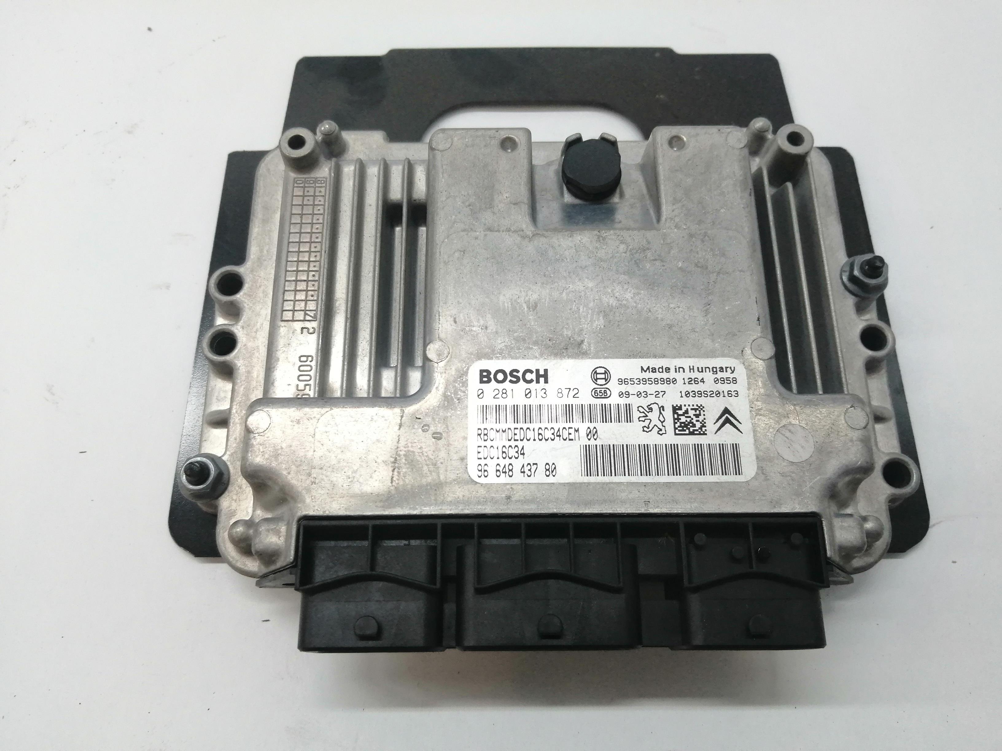 PEUGEOT 308 T7 (2007-2015) Unitate de control motor 0281013872, 9664843780 24017375