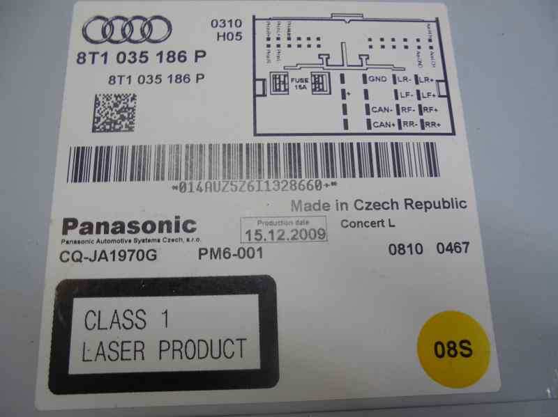 AUDI A5 8T (2007-2016) Music Player Without GPS 8T1057186P 18487811