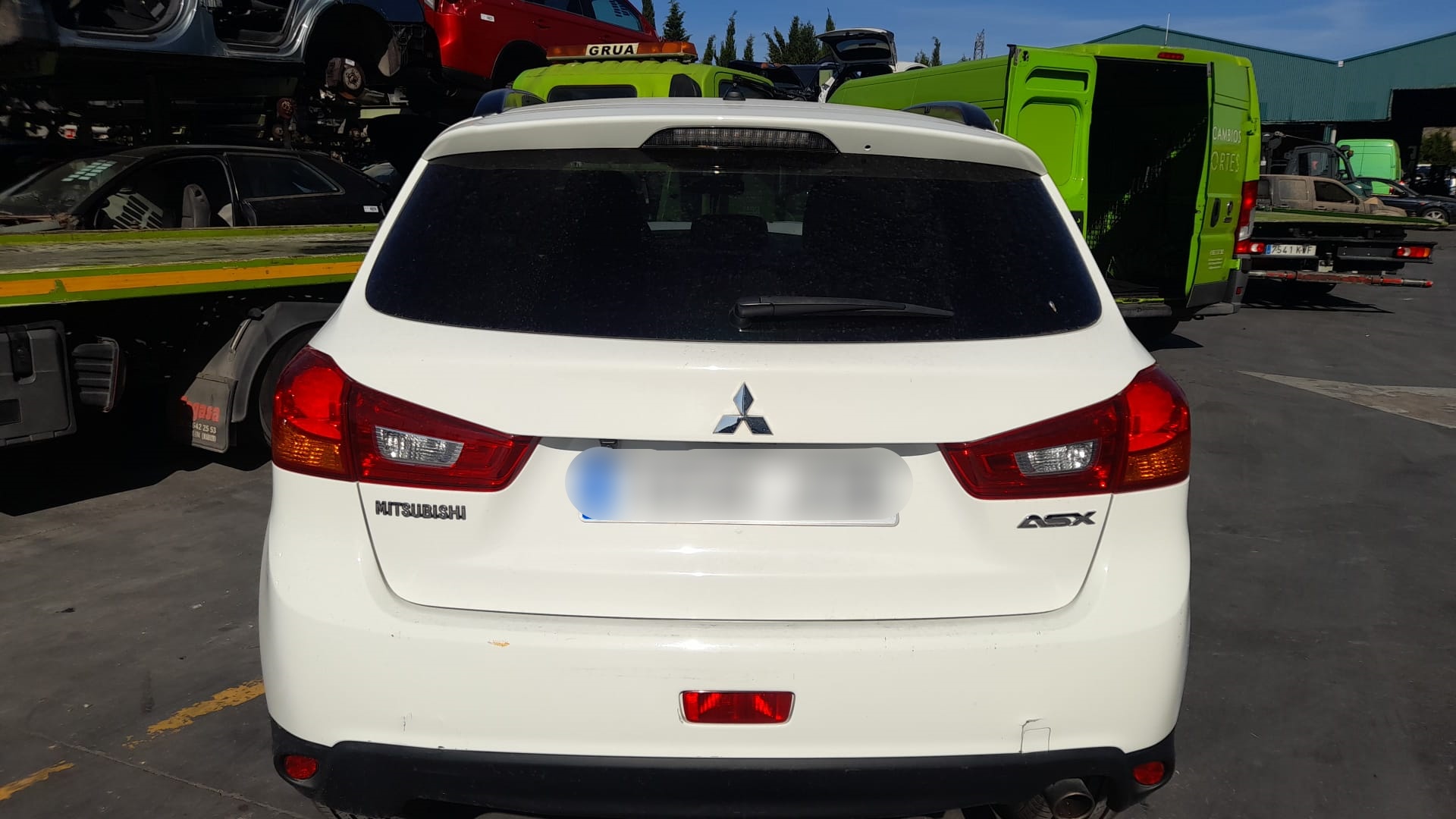 MITSUBISHI ASX 1 generation (2010-2020) Galinių dešinių durų stiklo pakelėjas 5743A178 18557295