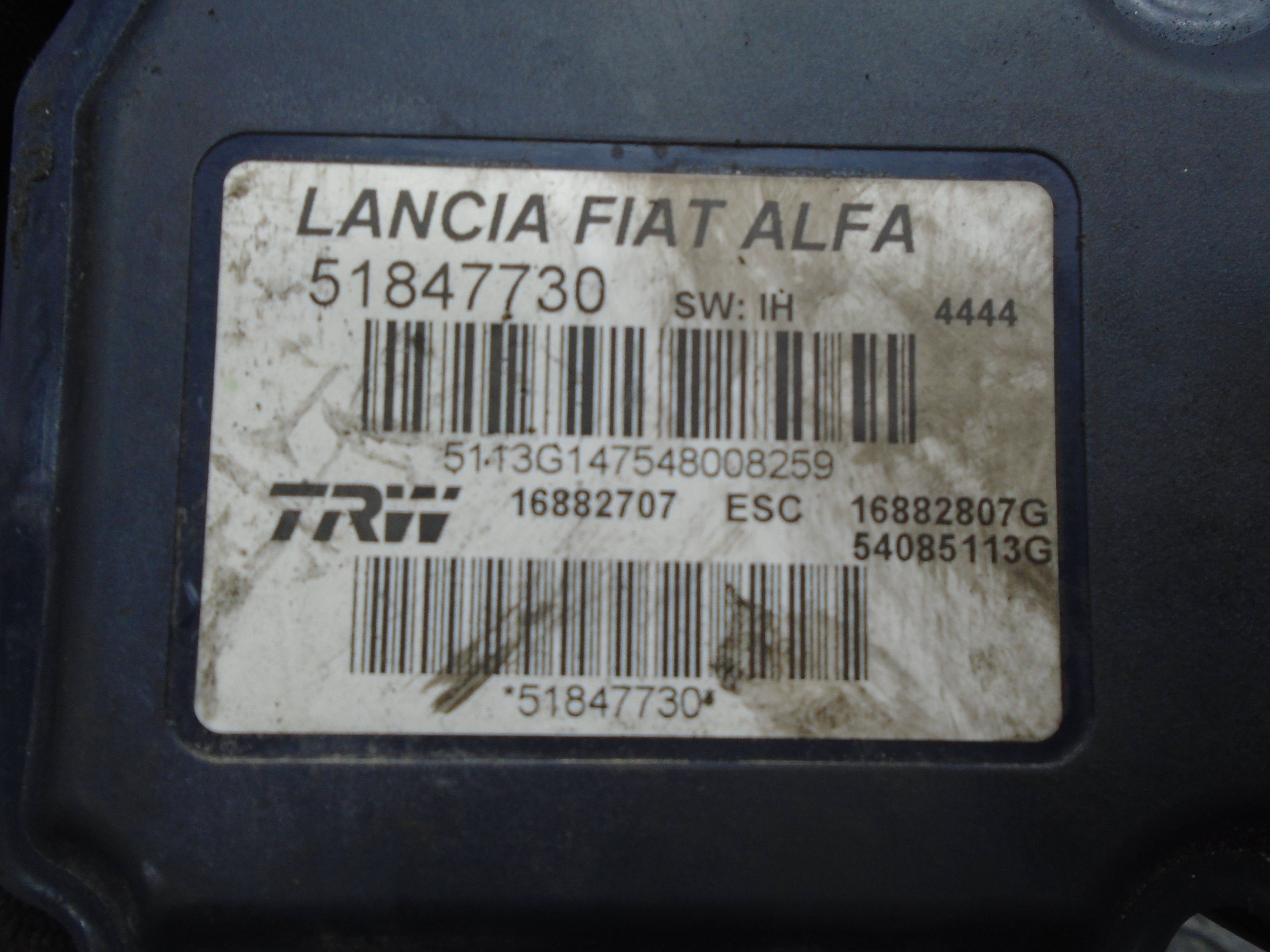 LANCIA Delta 3 generation (2008-2014) ABS pump 71752910 21457583