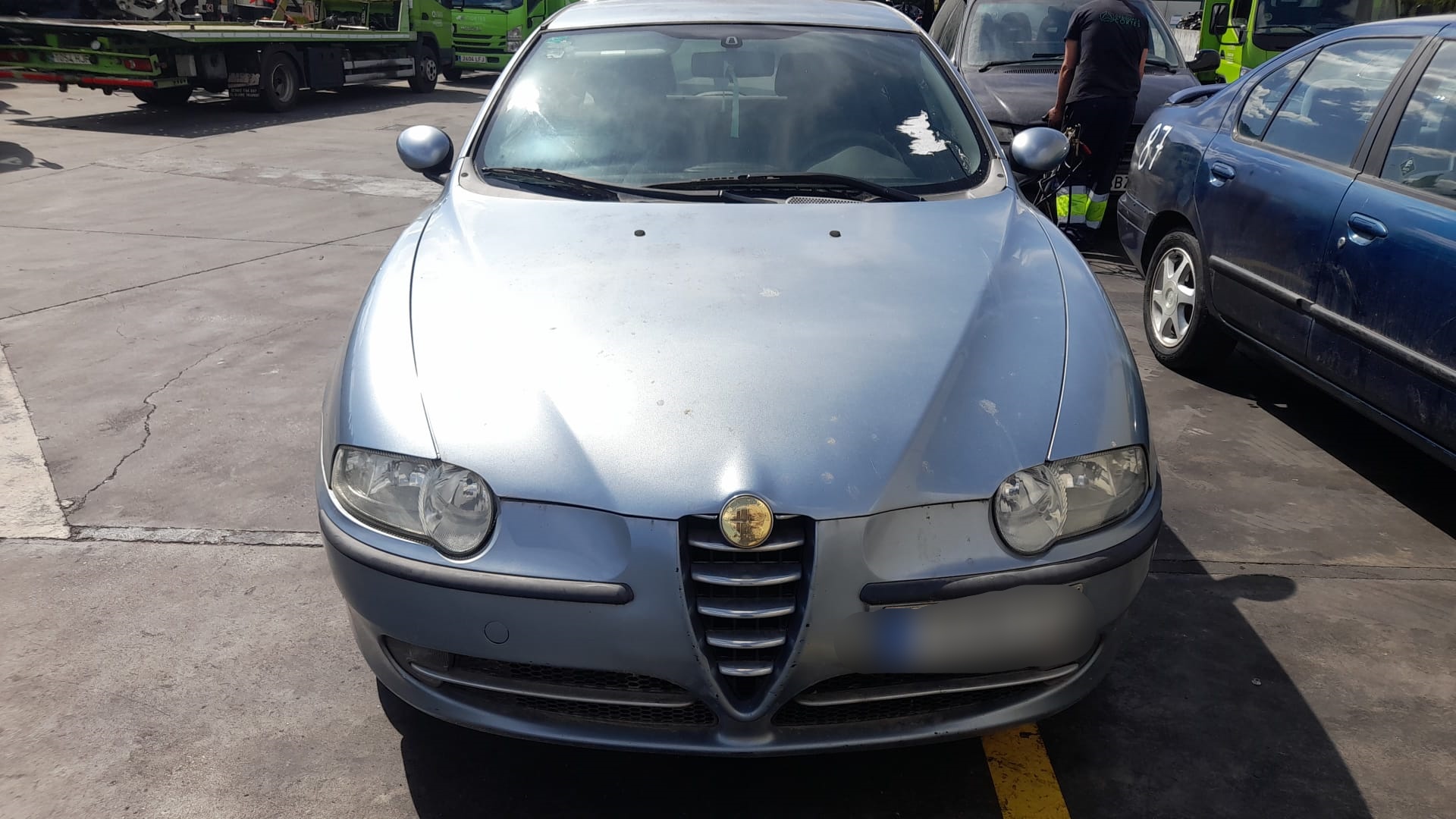 ALFA ROMEO 147 2 generation (2004-2010) Дверь передняя левая 51740788 18666189