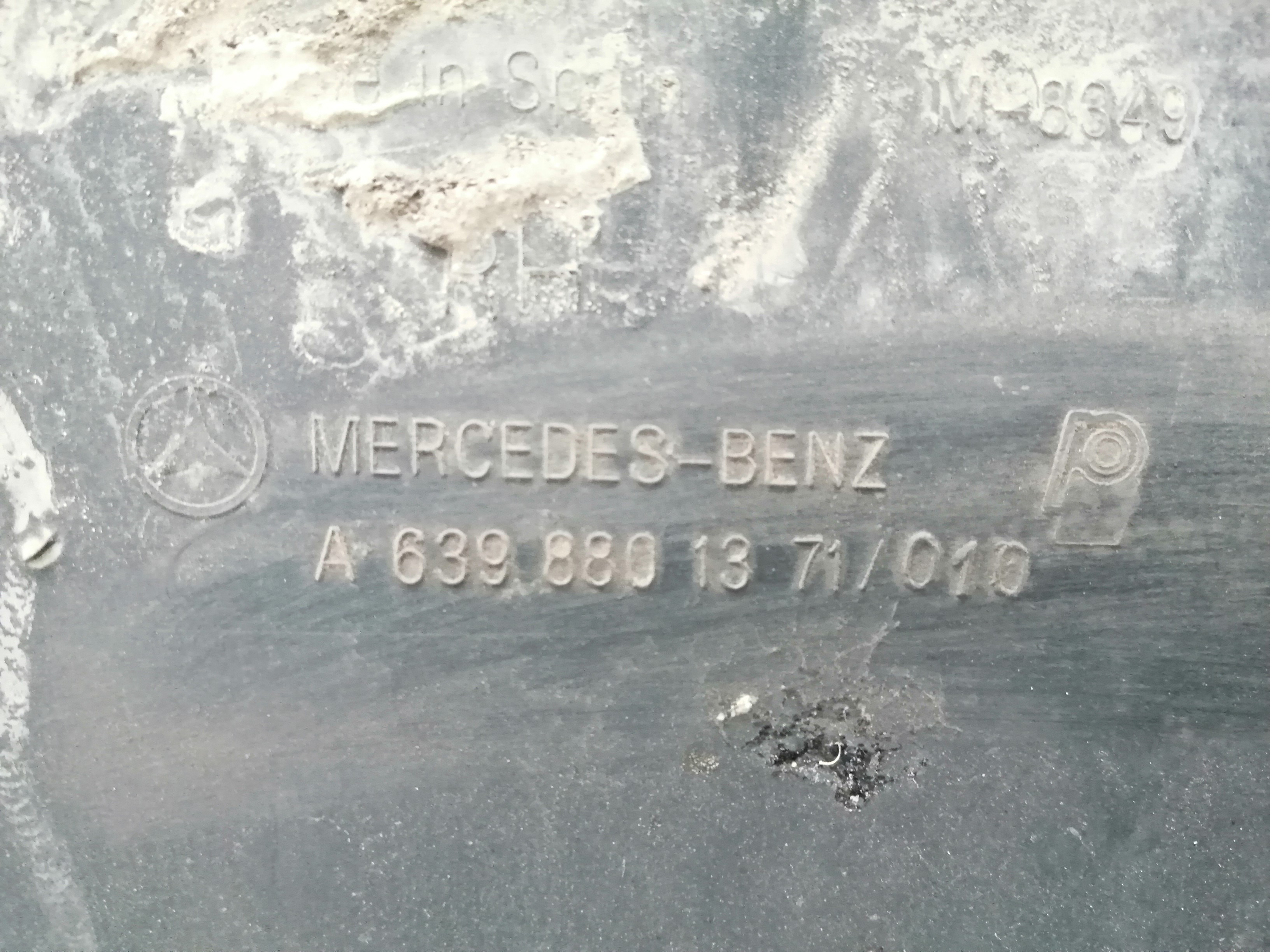 MERCEDES-BENZ Vito W639 (2003-2015) Rear Bumper Right Side Corner A6398801371 24014458