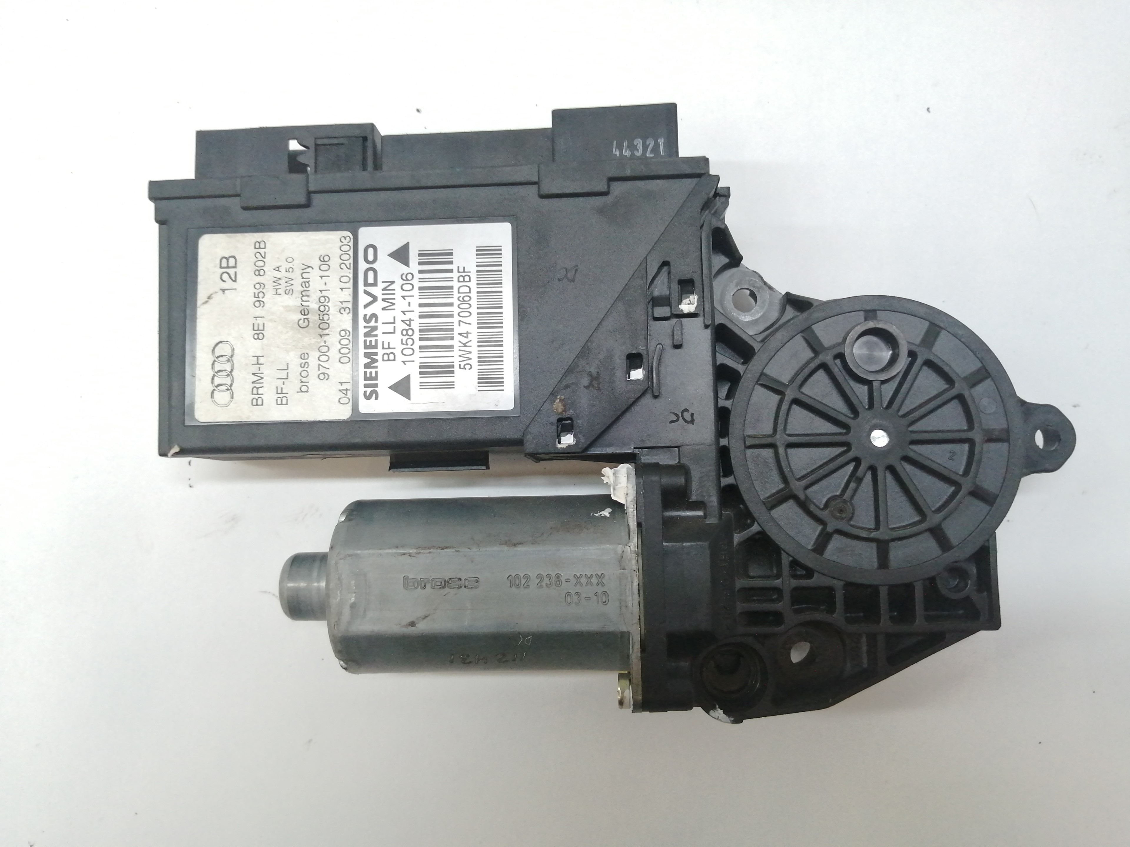 AUDI A4 B6/8E (2000-2005) Front Right Door Window Control Motor 8E1959802G 18420707