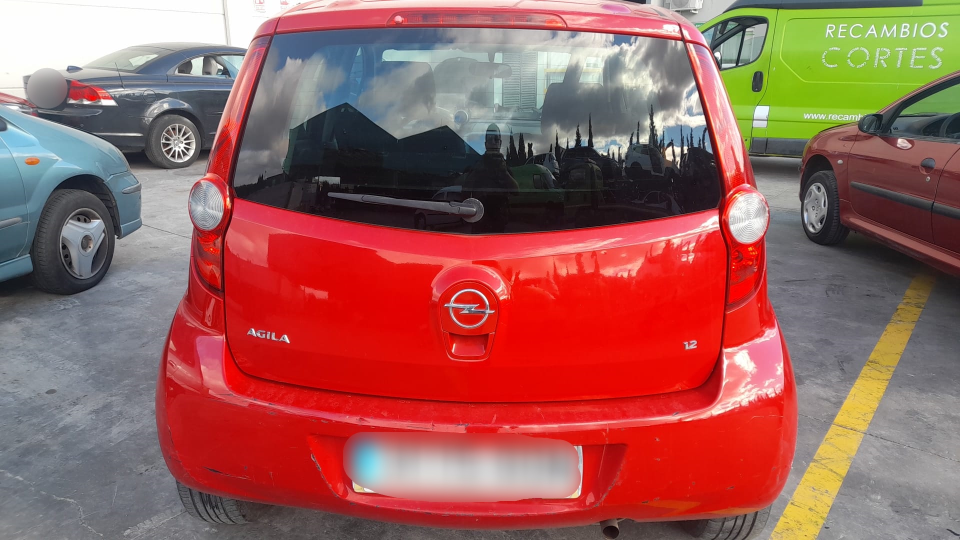 OPEL Agila 2 generation (2008-2015) Bakre höger bakljuslampa 93193680 18583579