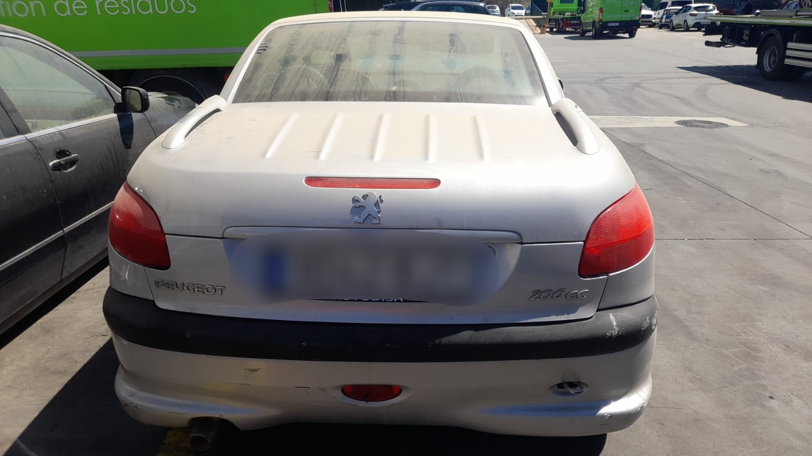 PEUGEOT 206 1 generation (1998-2009) Bakre höger bakljuslampa 6351N7 24463234