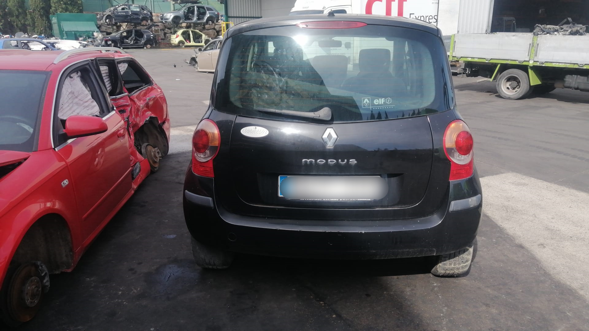 RENAULT Modus 1 generation (2004-2012) Galinės dešinės durys 7751475520 18549217