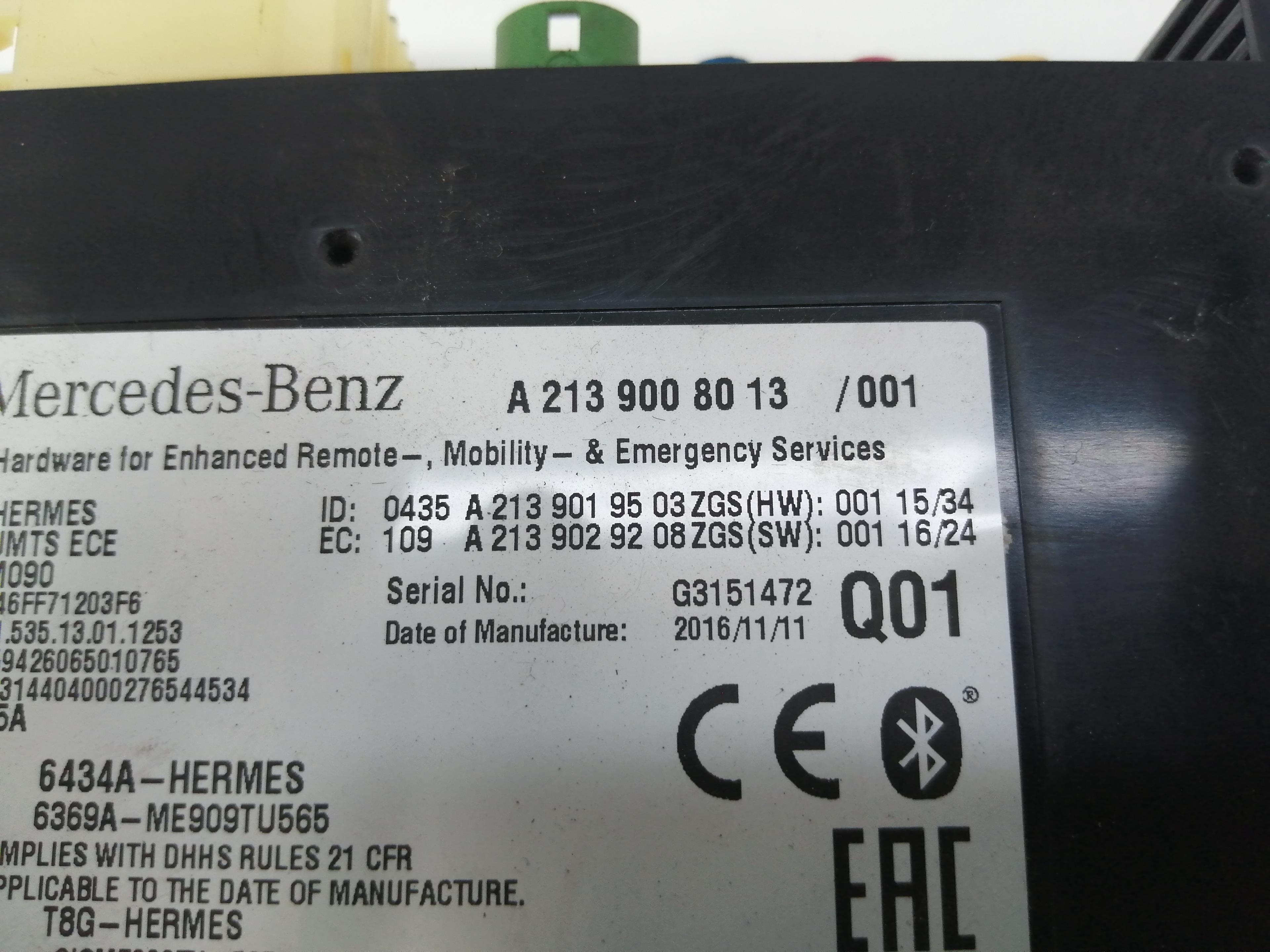 MERCEDES-BENZ E-Class W213/S213/C238/A238 (2016-2024) Other Control Units A2139008013, A2139008013 24033318