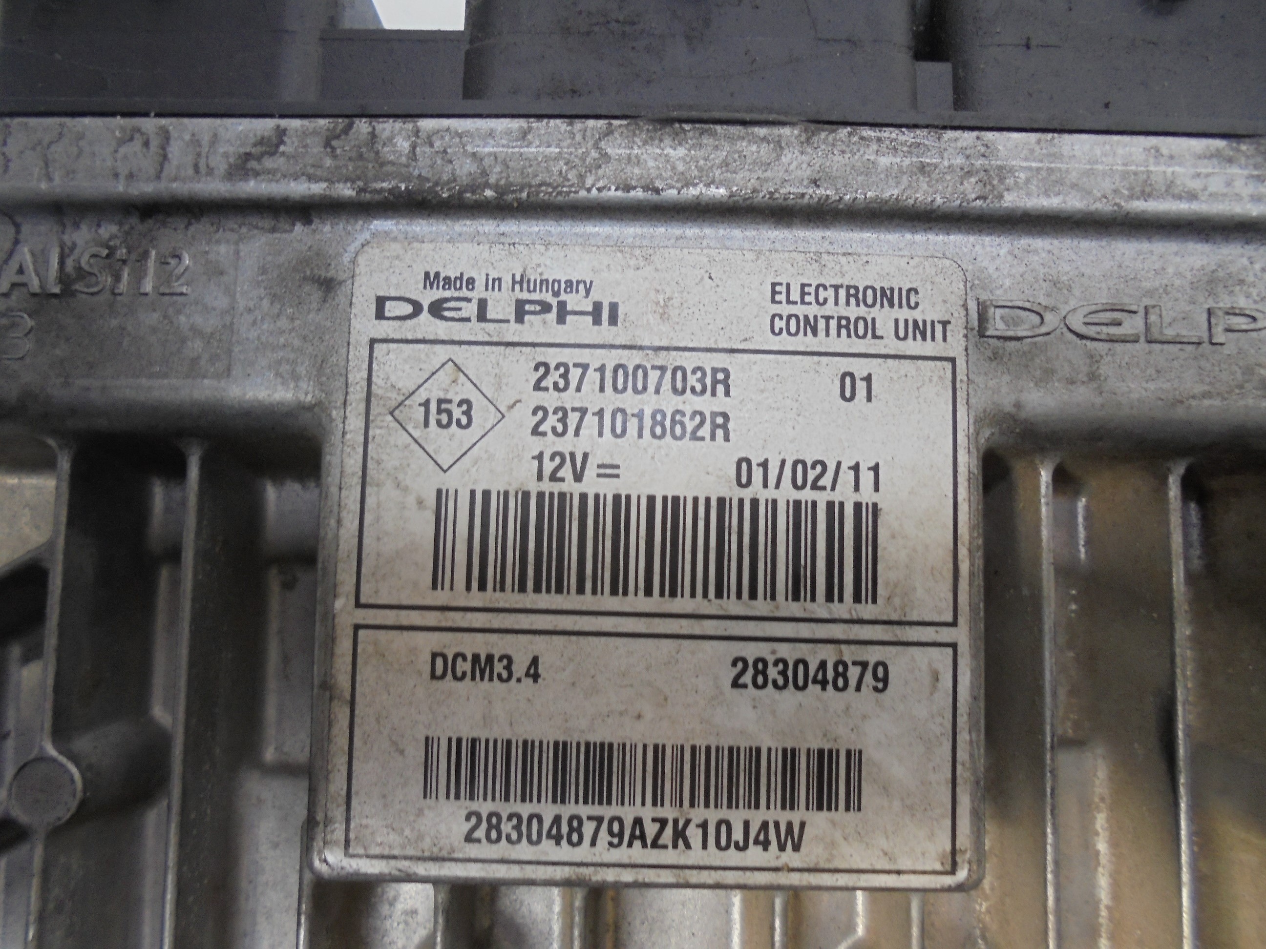 DACIA Moottorin ohjausyksikkö ECU 237100703R 25125448