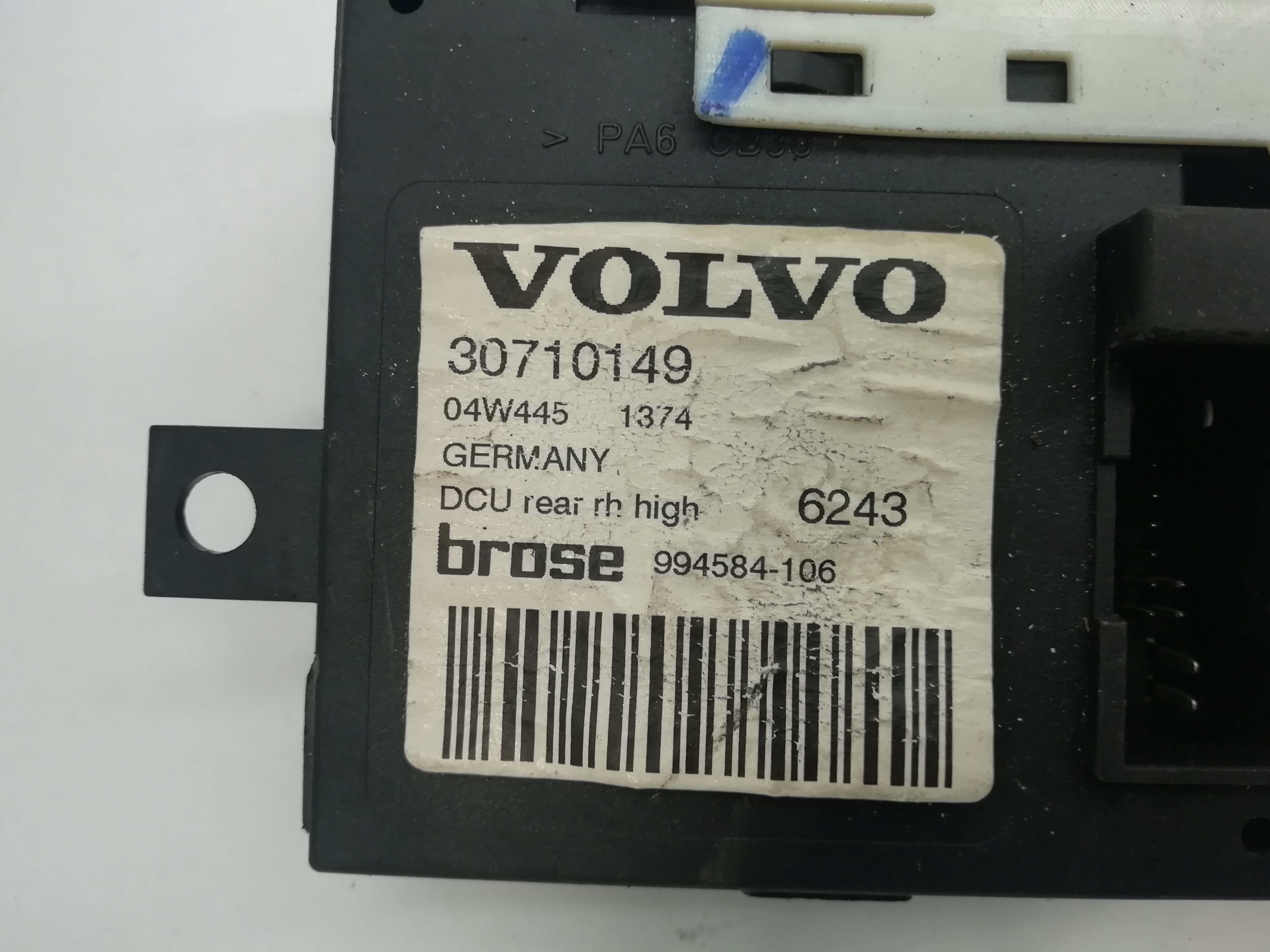 VOLVO S40 2 generation (2004-2012) Rear Right Door Window Control Motor 31253485 20752700