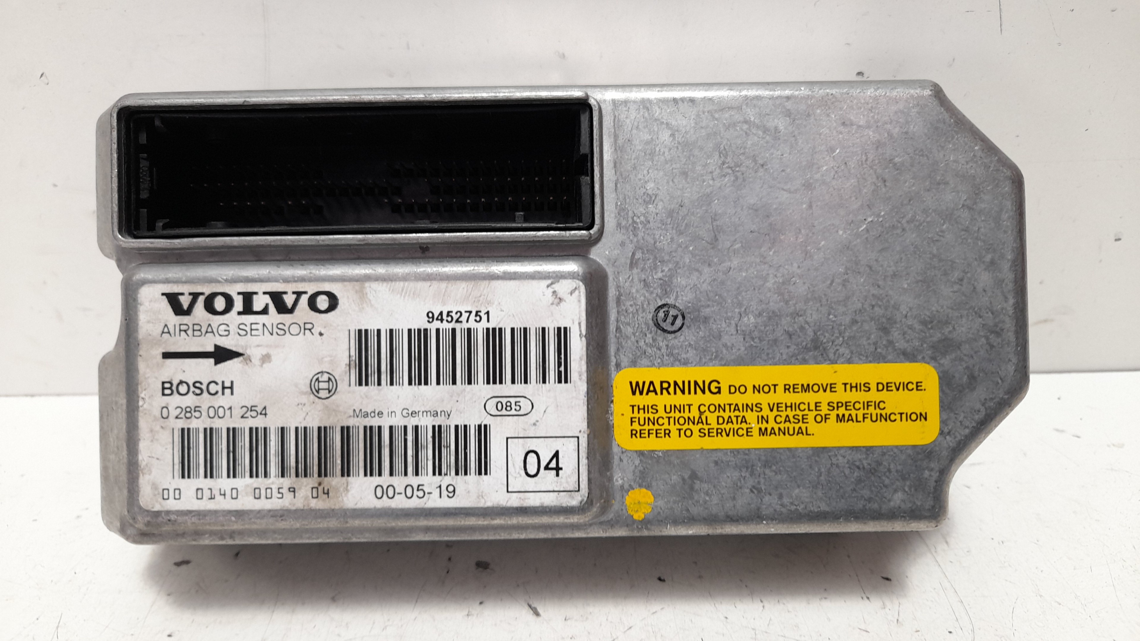 VOLVO V70 2 generation (2000-2008) SRS Control Unit 9452751 24074196