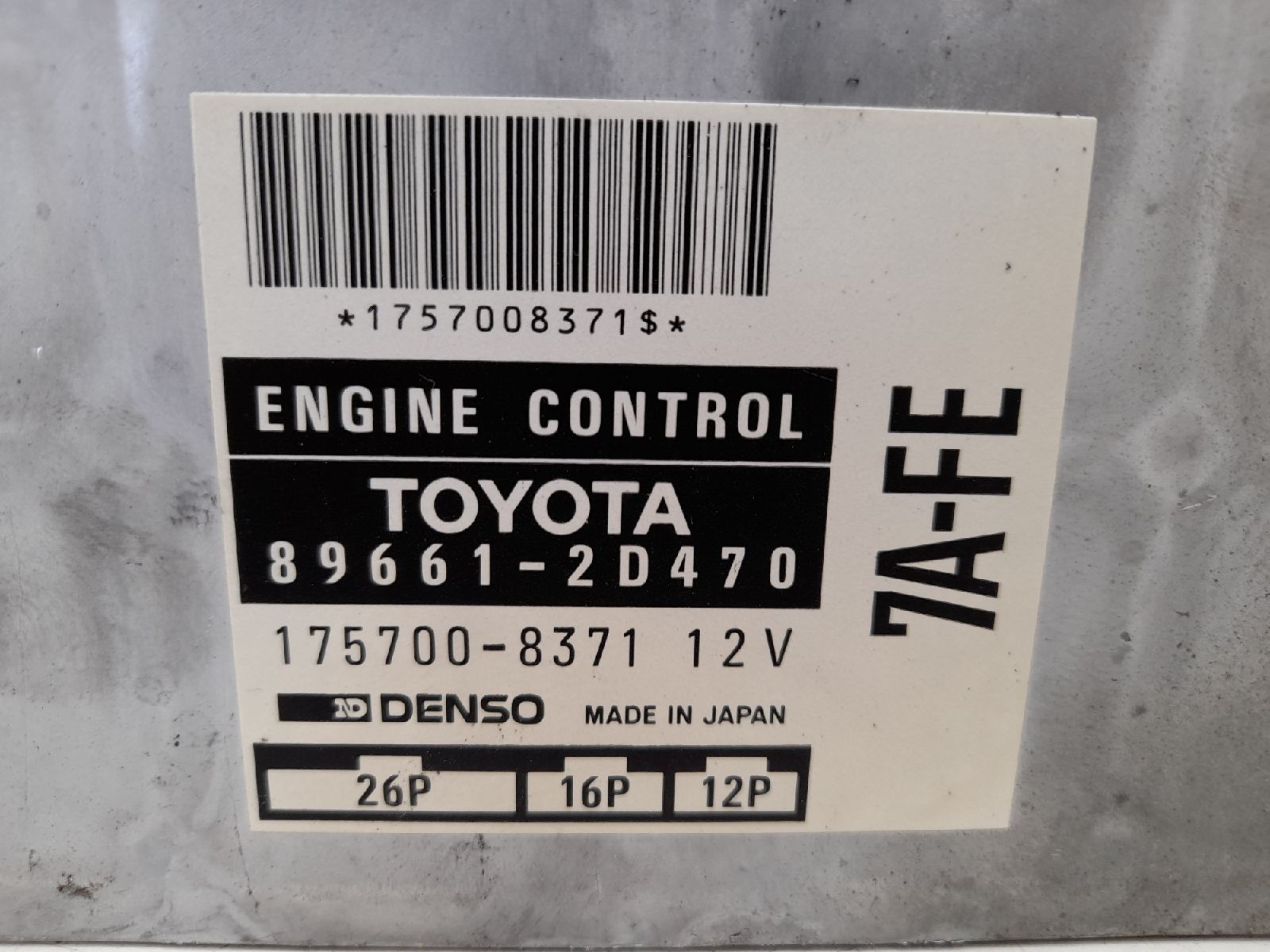 TOYOTA Celica 6 generation (1993-1999) Motorstyrenhet ECU 896612D470 25264044