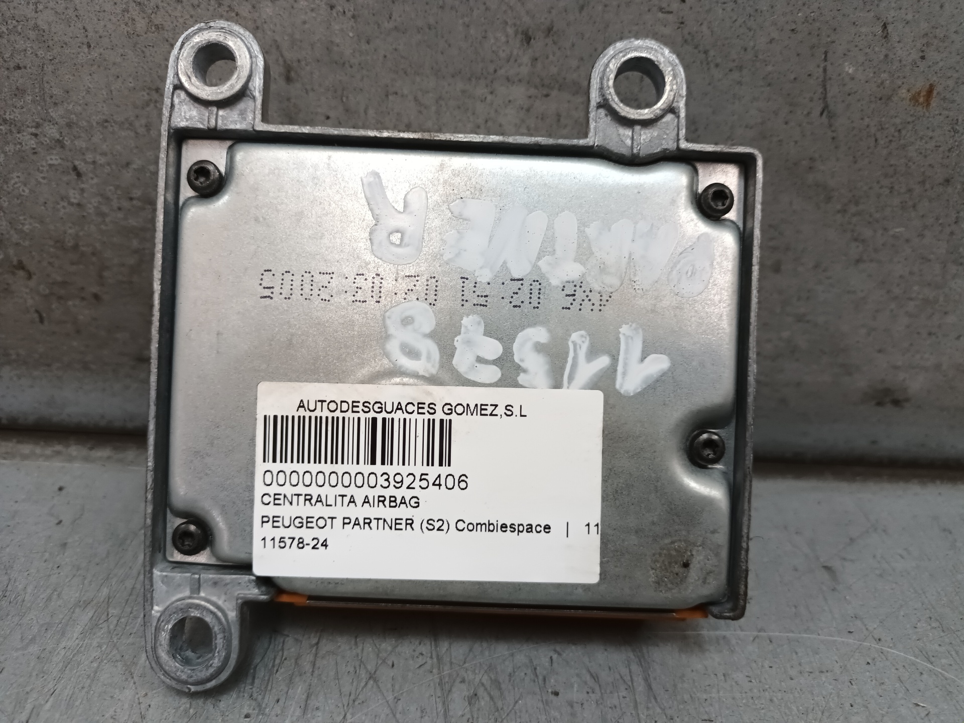 DODGE Partner 1 generation (1996-2012) Unitate de control SRS 9653190880,9653190880 24836759