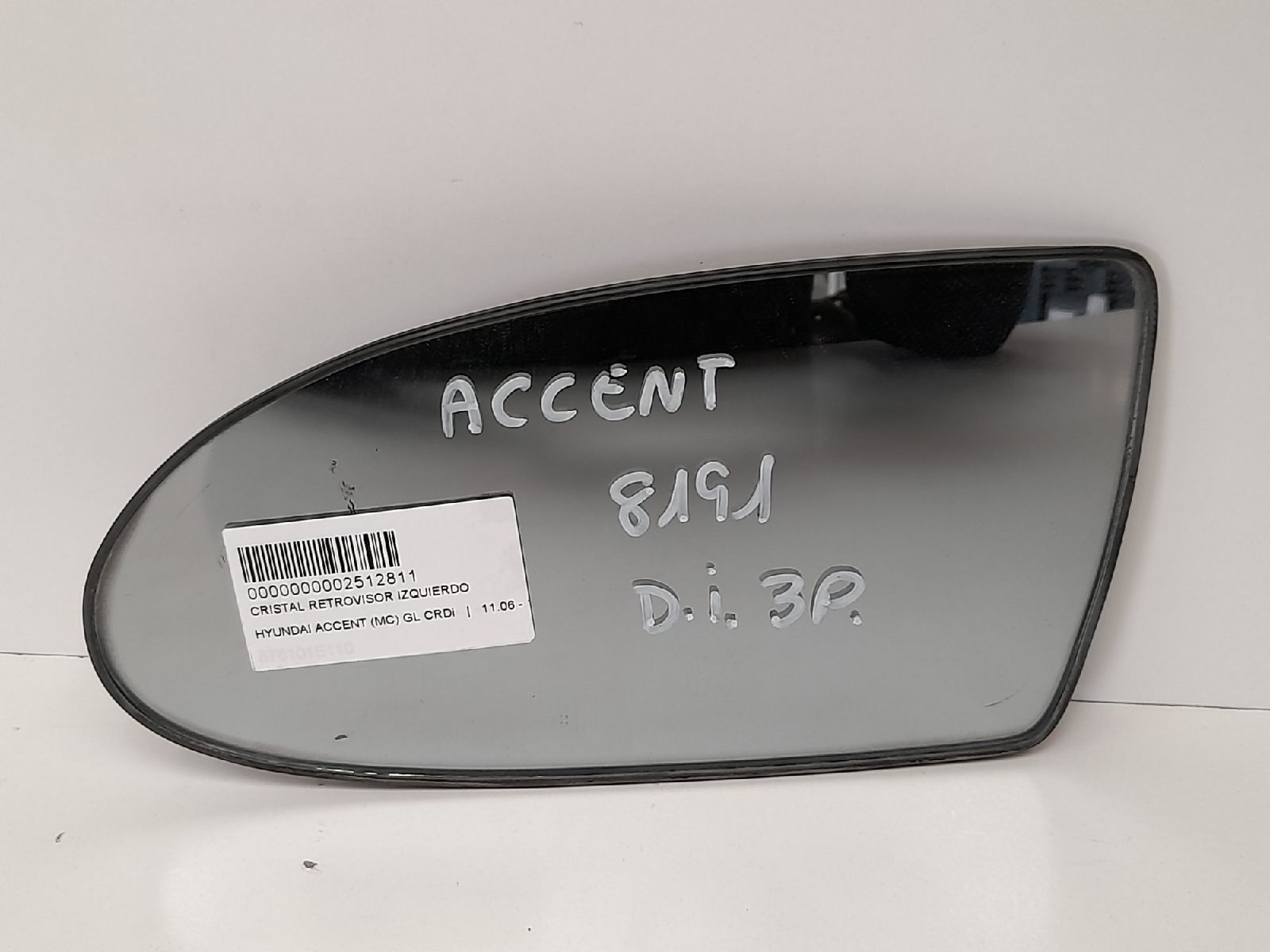 HYUNDAI Accent MC (2006-2011) Fram vänster dörrspegelglas 24084744