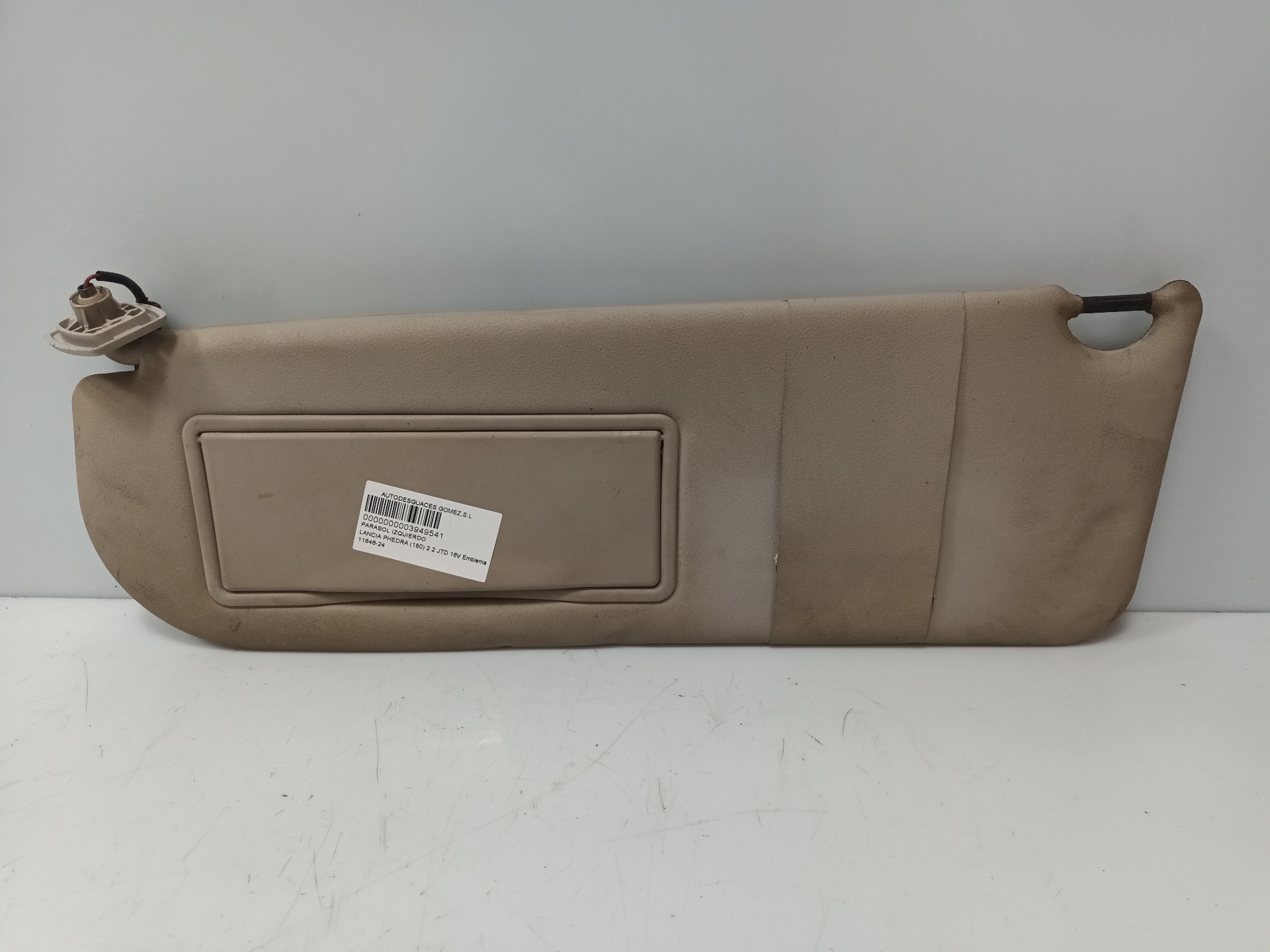 FORD Orion 3 generation (1990-1993) Left Side Sun Visor 25429342