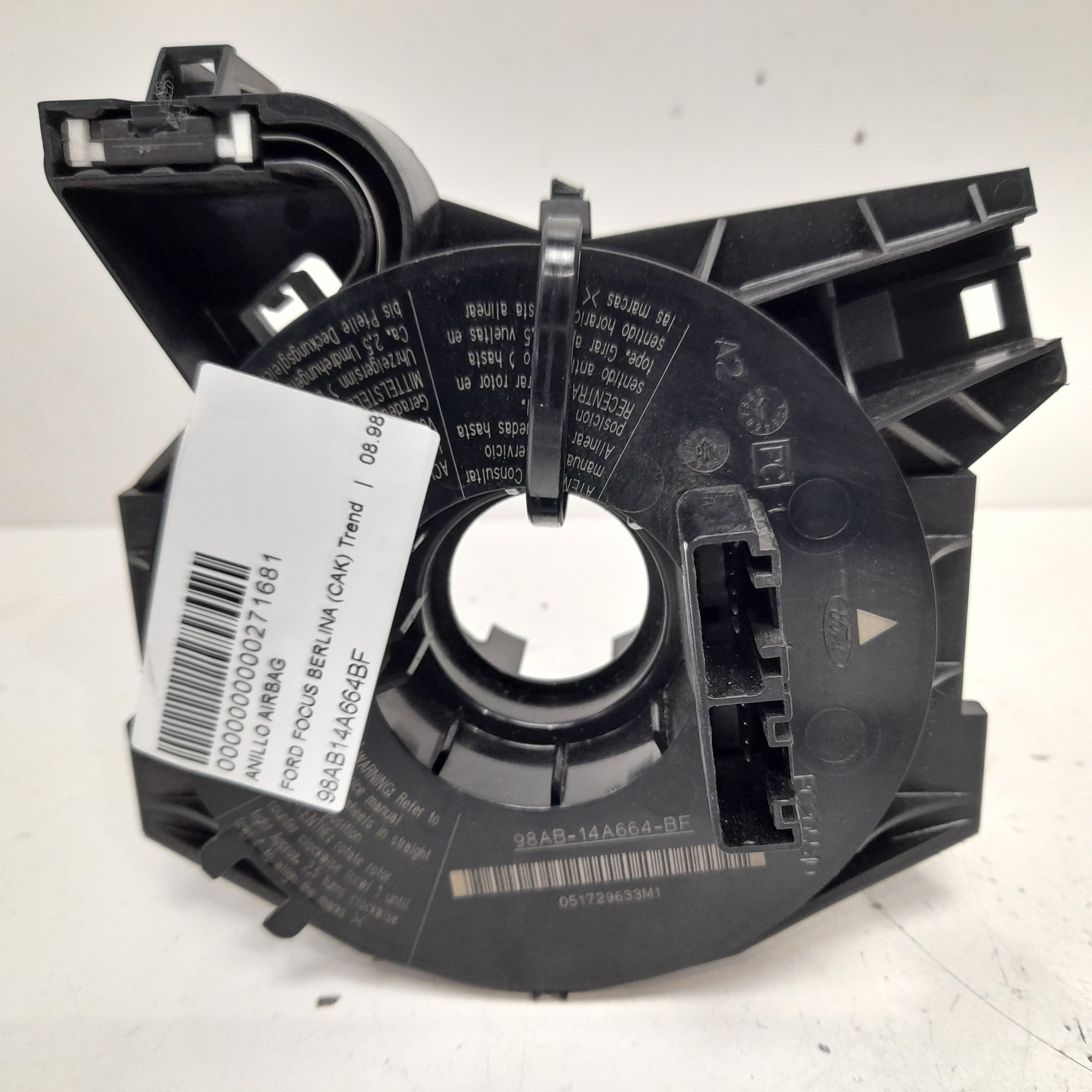 PEUGEOT Focus 1 generation (1998-2010) Steering Wheel Slip Ring Squib 98AB14A664BF 21959064