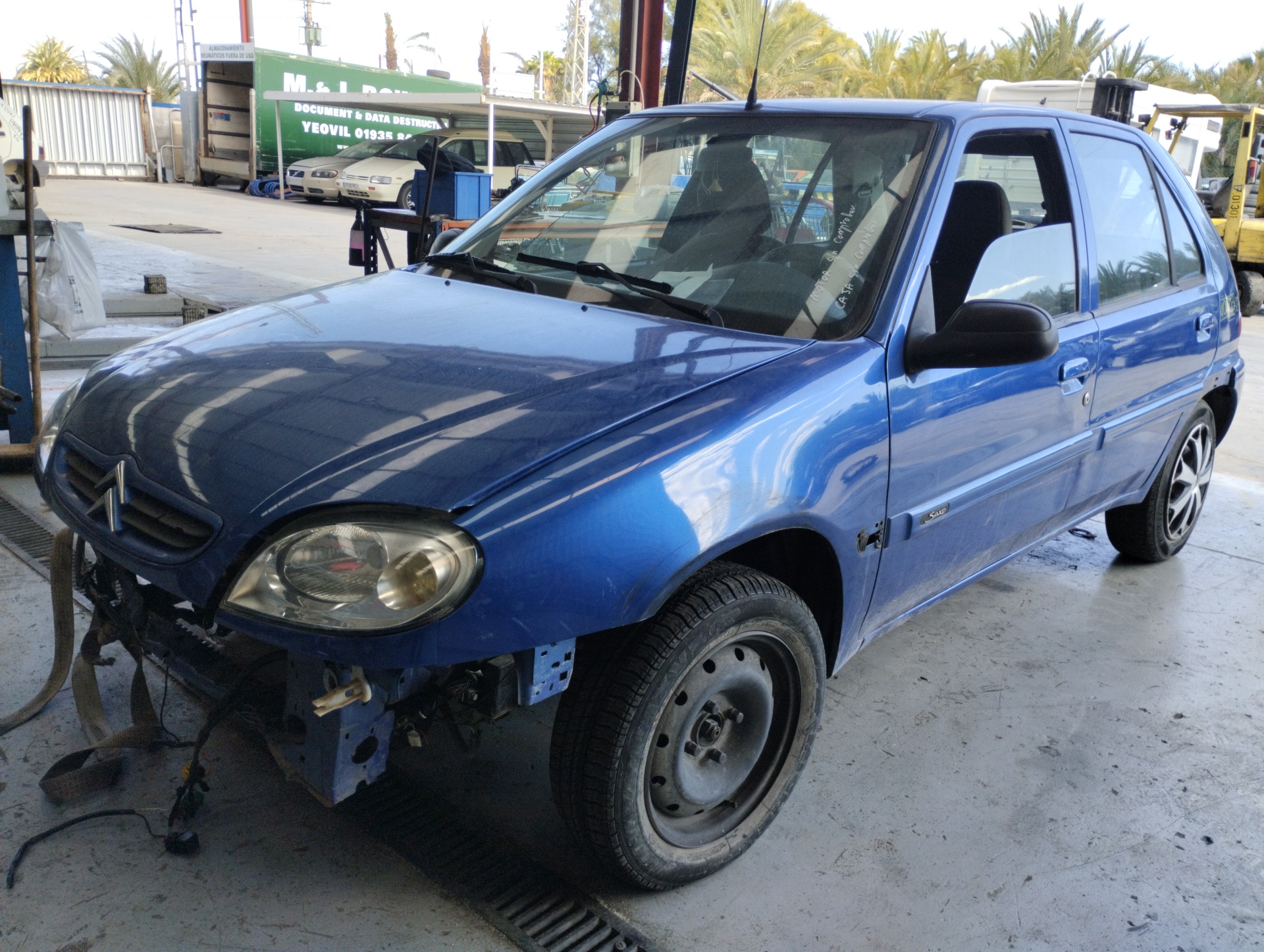 FORD Saxo 2 generation (1996-2004) Дверь задняя правая AZUL 25276786