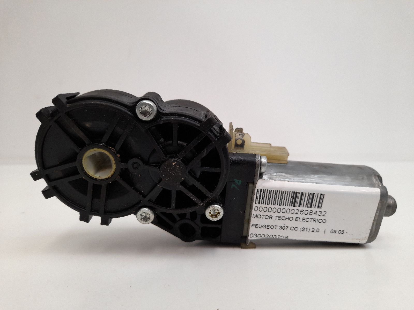 Sunroof electric motor RHRDW10BTED4 0390203228 de Peugeot 307 sw (3h) 2002-2008 - pieza usada