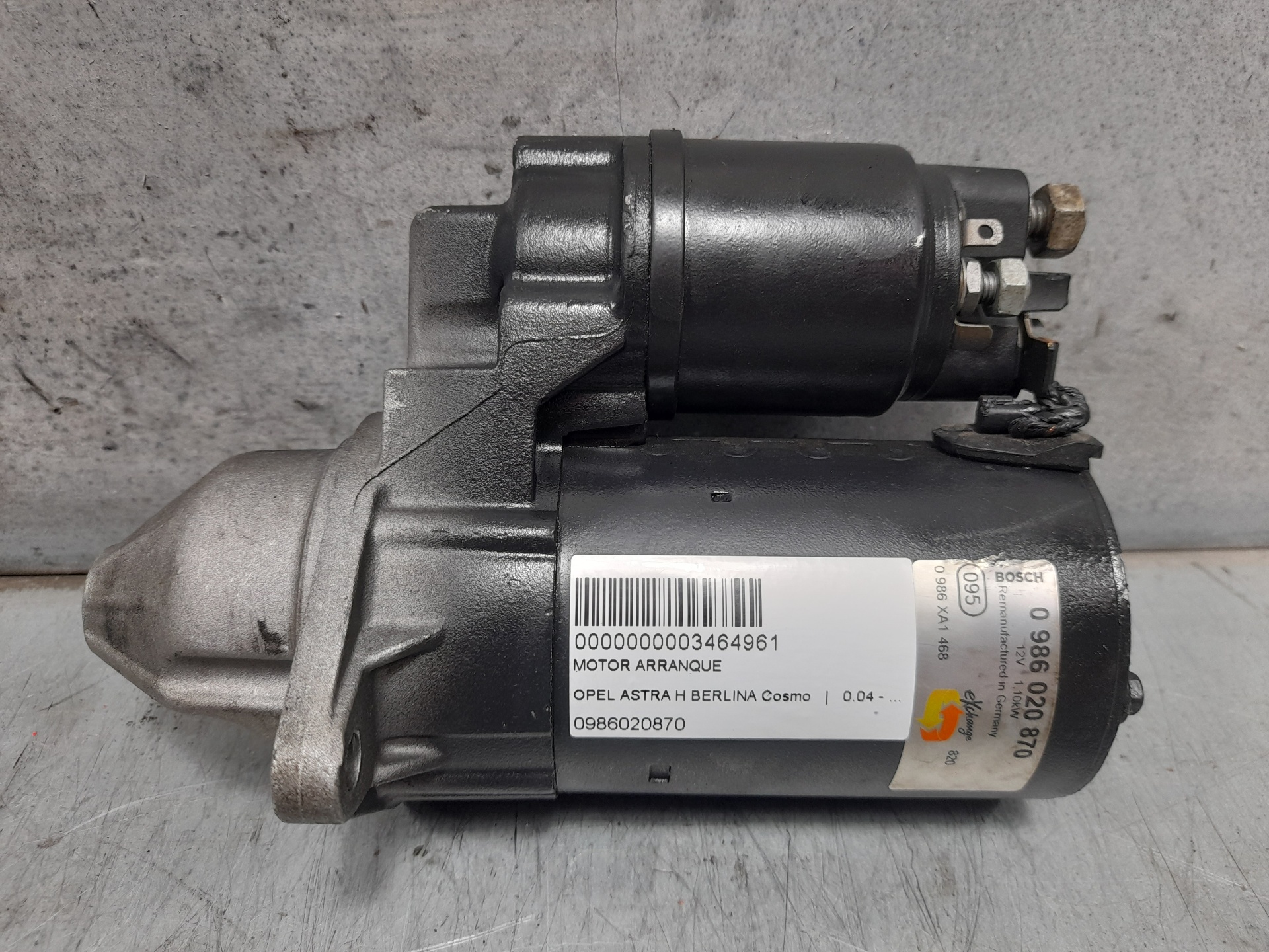 MG Astra J (2009-2020) Startmotor 0986020870 25277284