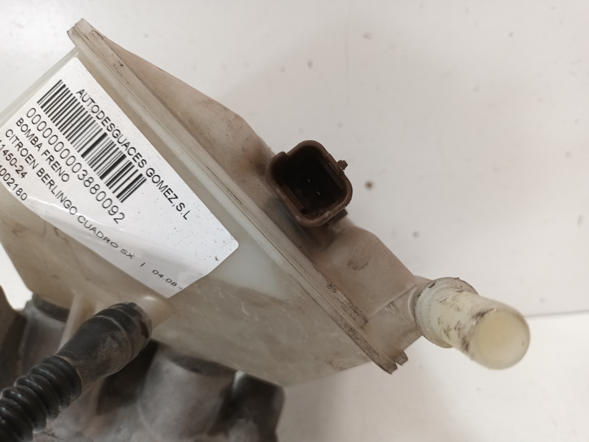 CITROËN Berlingo 2 generation (2008-2023) Brake Cylinder 9654002180 23985815