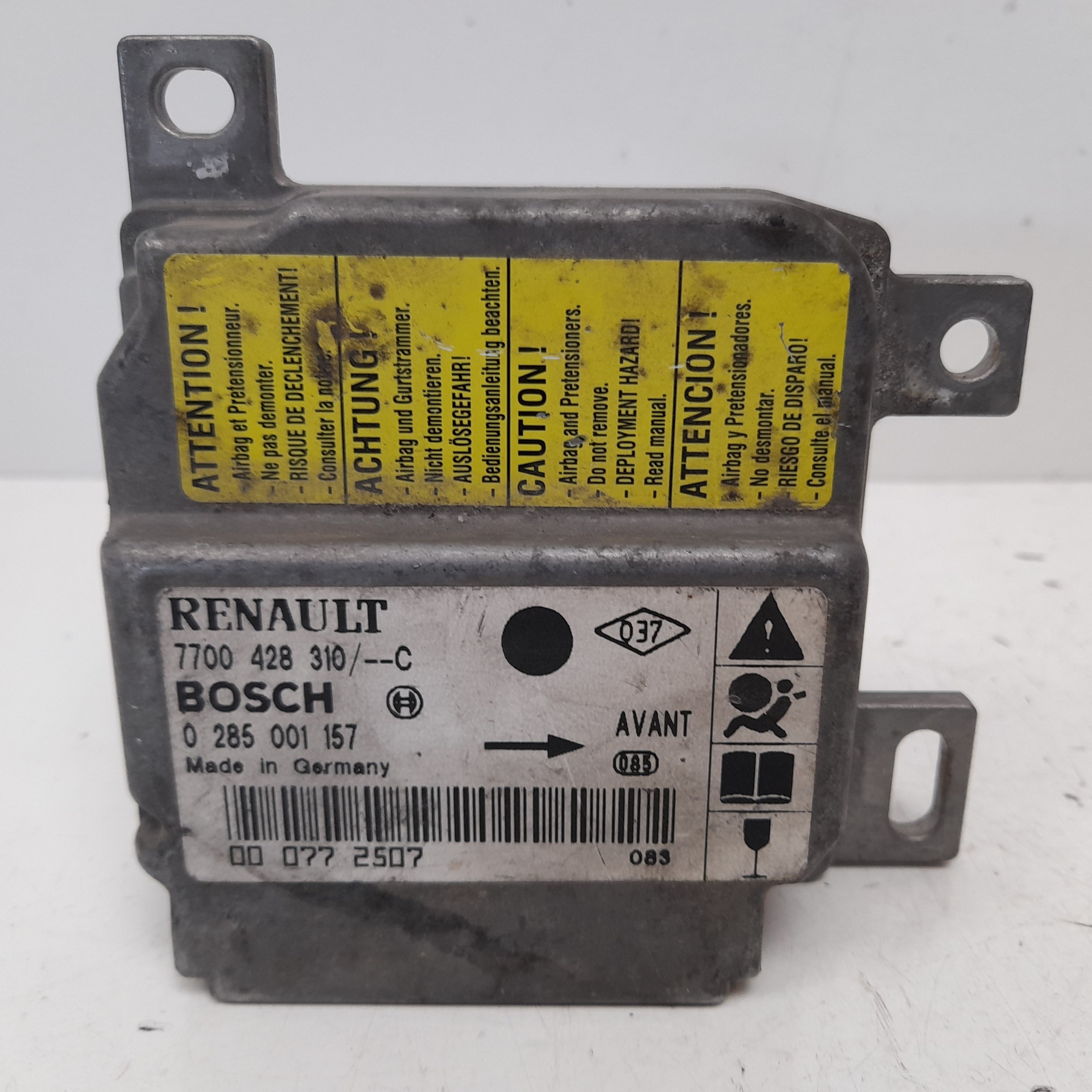 TOYOTA Clio 2 generation (1998-2013) SRS vadības bloks 7700428310C 21969751