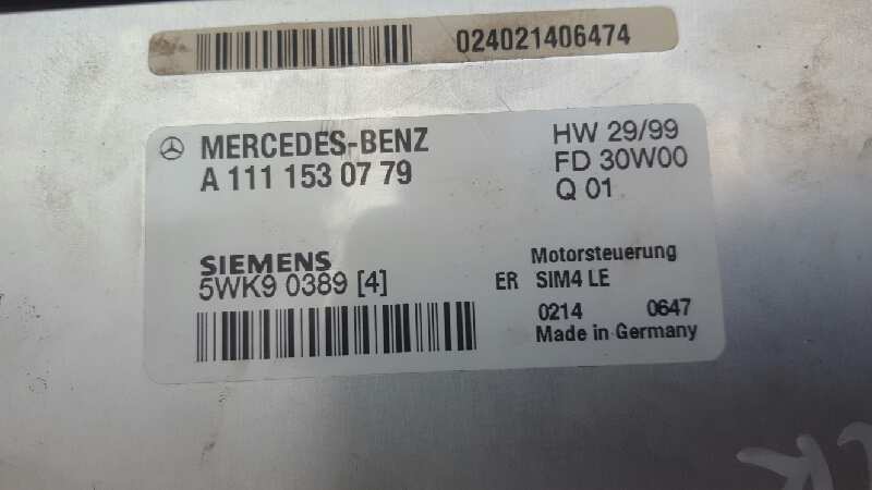 MERCEDES-BENZ CLK AMG GTR C297 (1997-1999) Motorkontrolenhed ECU 1111530779 25260952