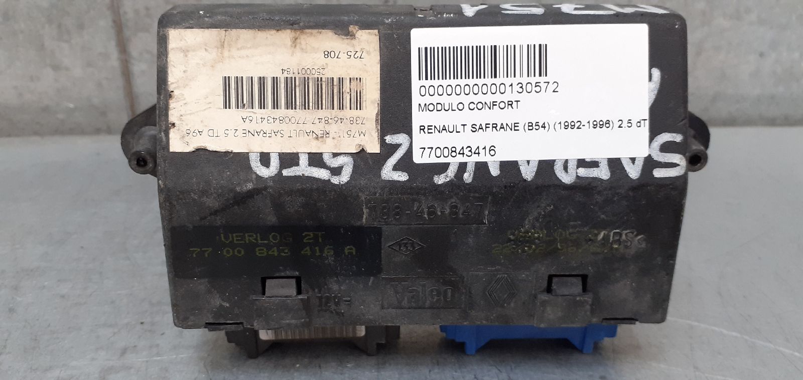 RENAULT Safrane 1 generation (1992-2000) Komforta vadības bloks 7700843416 25275087
