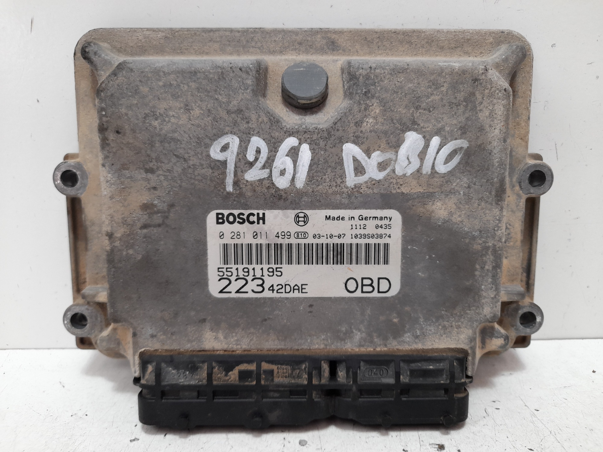 FIAT Doblo 1 generation (2001-2017) Engine Control Unit ECU 55191195 22907022