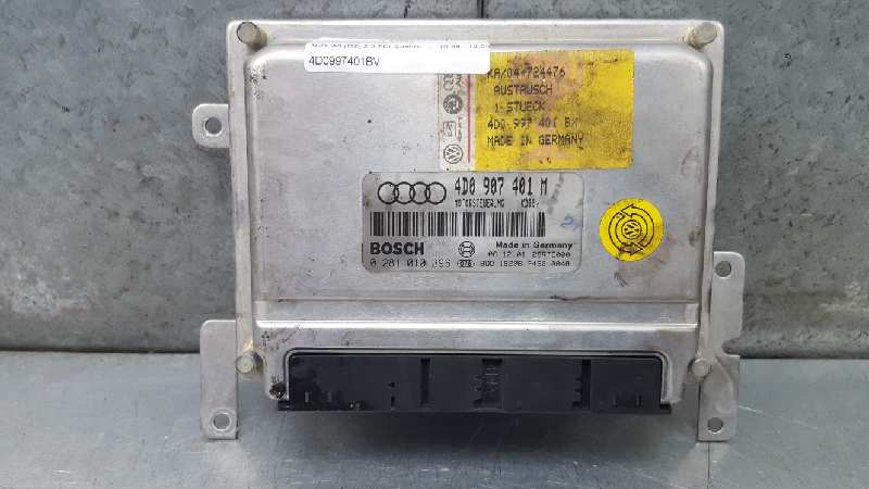 AUDI A8 D2/4D (1994-2002) Calculateur d'unité de commande du moteur 4D0907401M 25258609