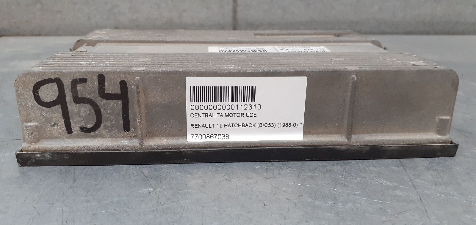 RENAULT 19 1 generation (1988-1992) Блок за управление на двигателя ECU 7700867038 25274997