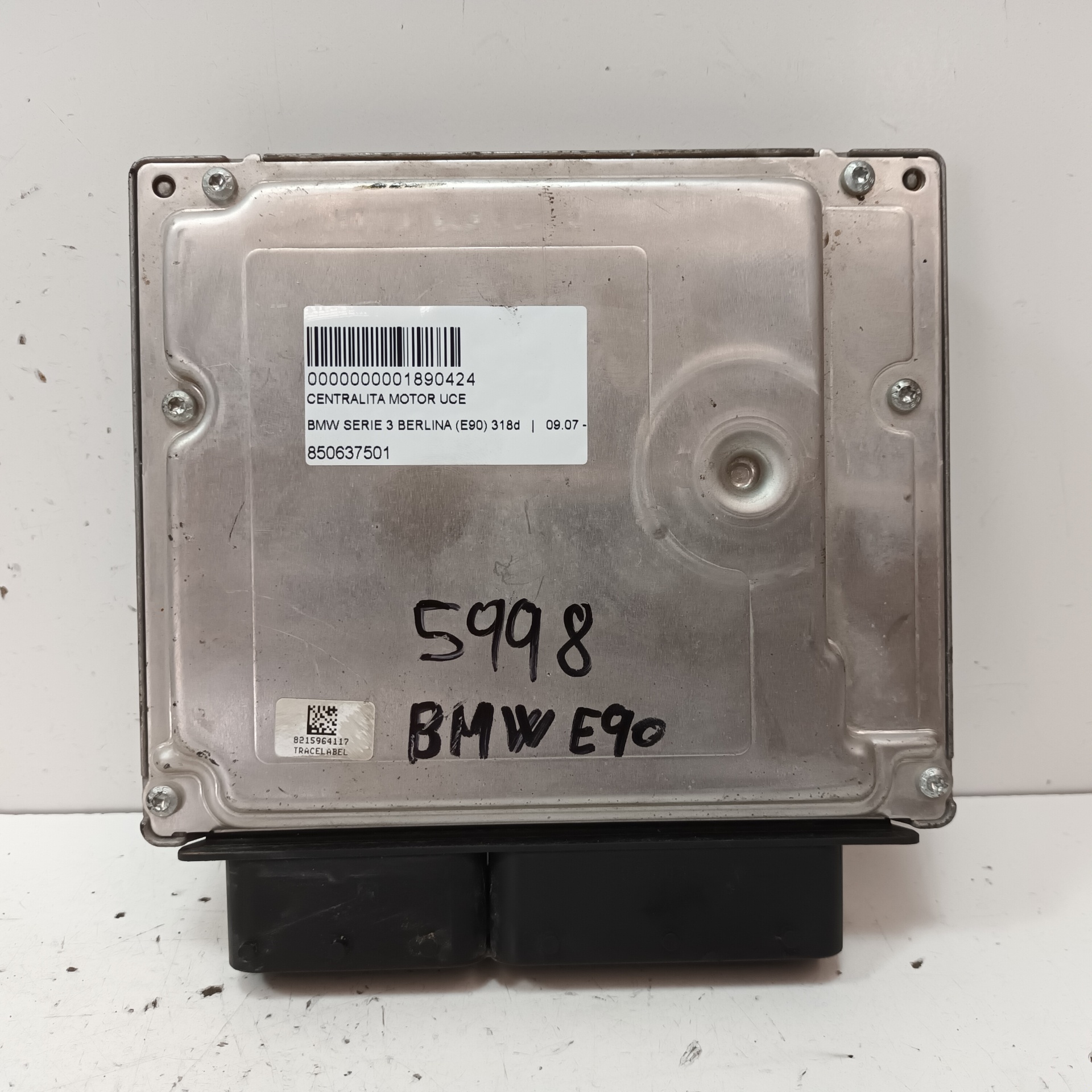 BMW 3 Series E90/E91/E92/E93 (2004-2013) Engine Control Unit ECU 850637501 22012749