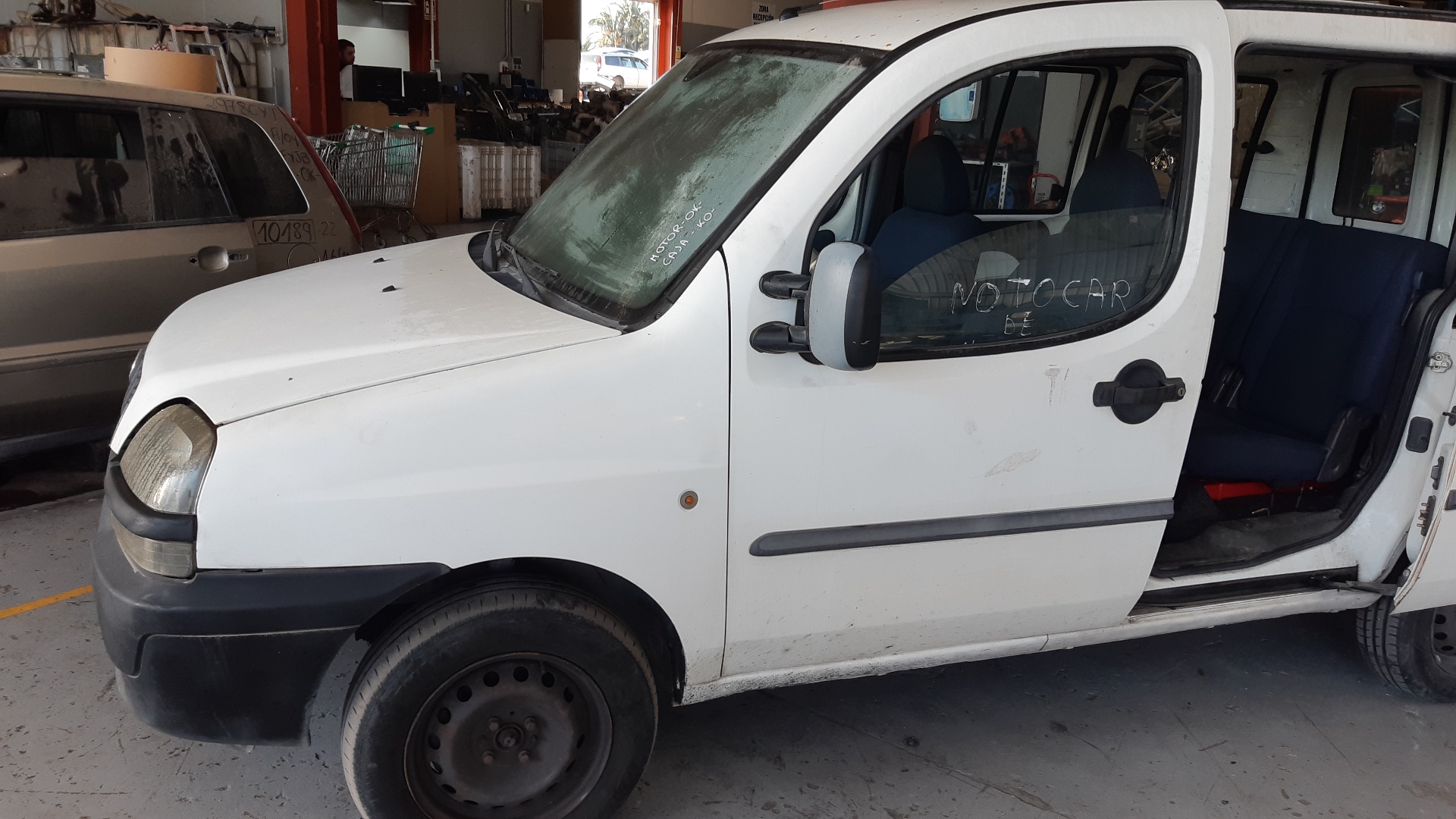 FIAT Doblo 1 generation (2001-2017) Передняя правая дверь BLANCO 25277877