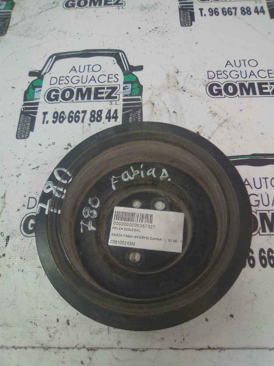 MAZDA Fabia 6Y (1999-2007) Шкив коленчатого вала 038105243M 21962573