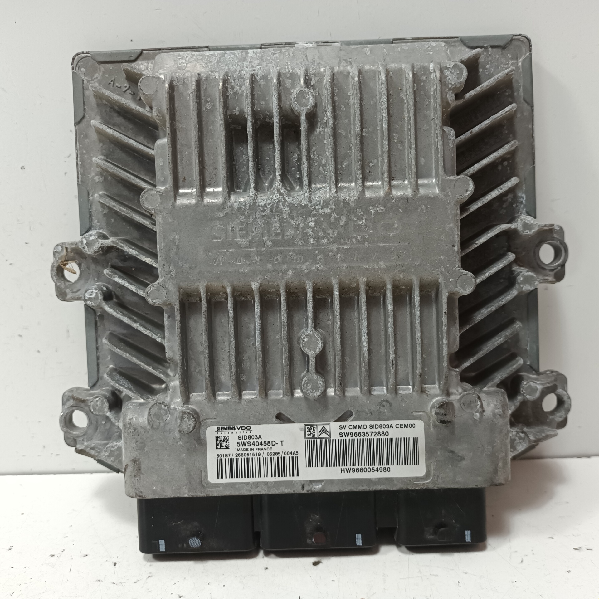 TOYOTA C4 Picasso 1 generation (2006-2013) Engine Control Unit ECU 9663572880 25276878