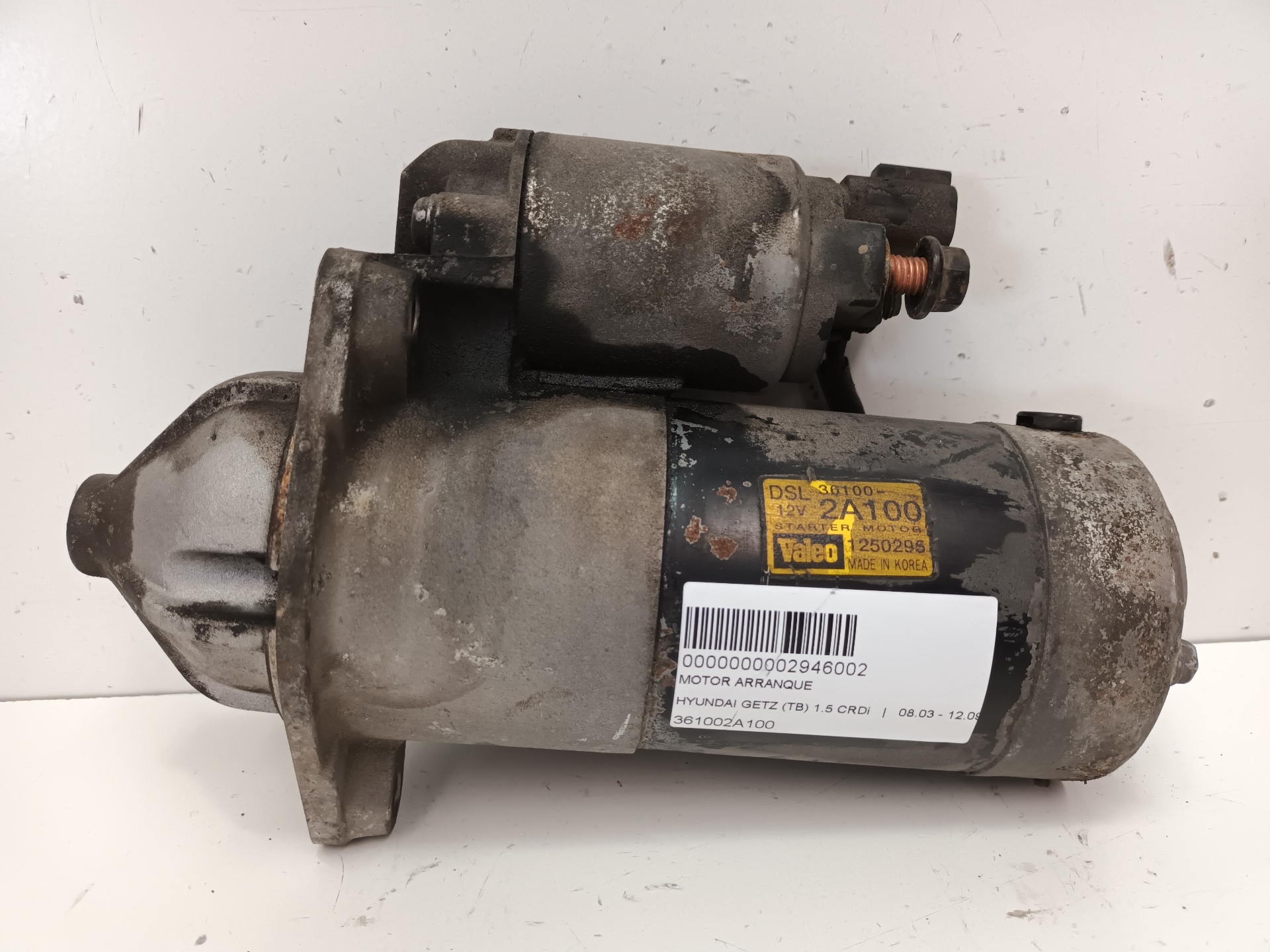 HYUNDAI Getz 1 generation (2002-2011) Starter auto 361002A100 22063767