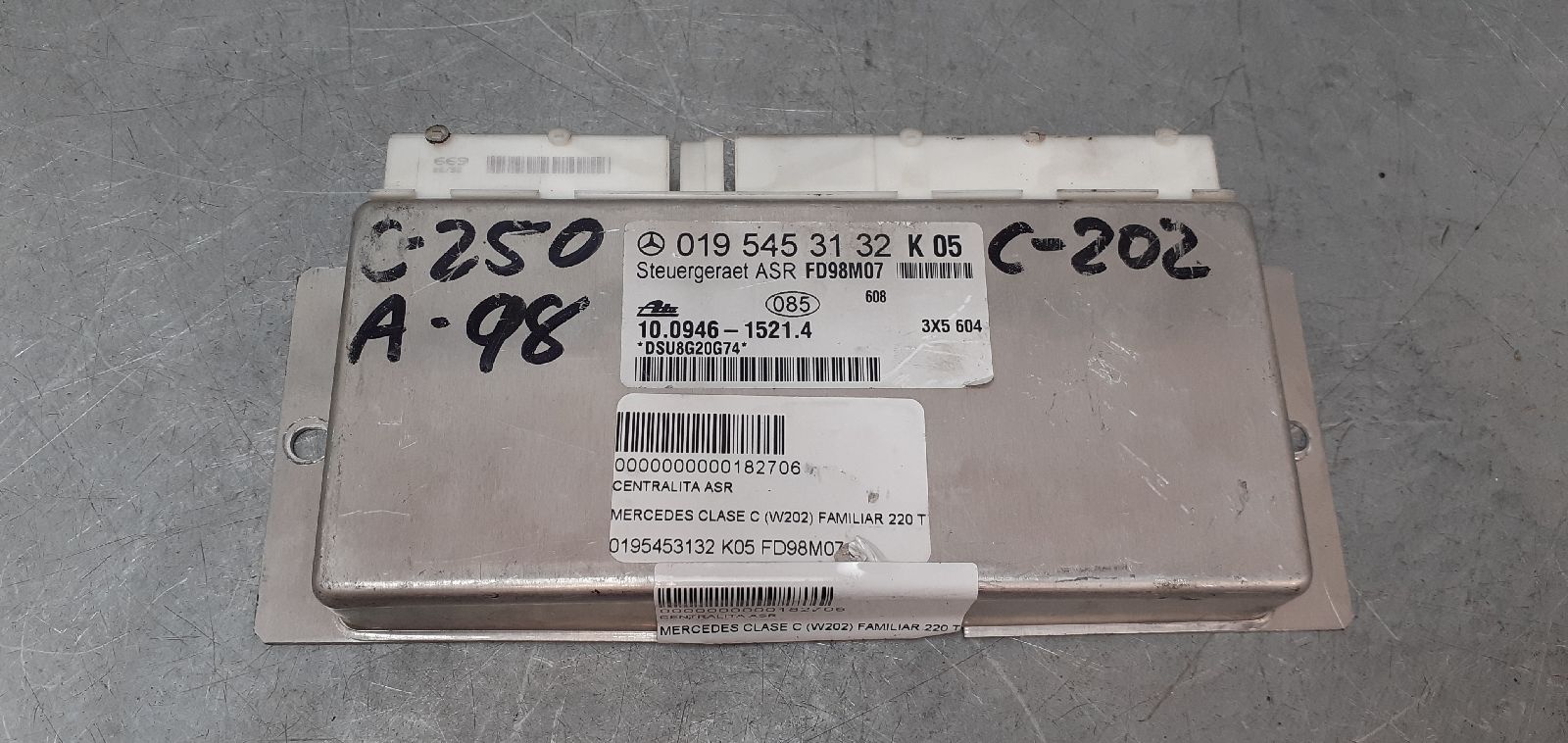 MERCEDES-BENZ C-Class W202/S202 (1993-2001) Other Control Units 0195453132 25283637
