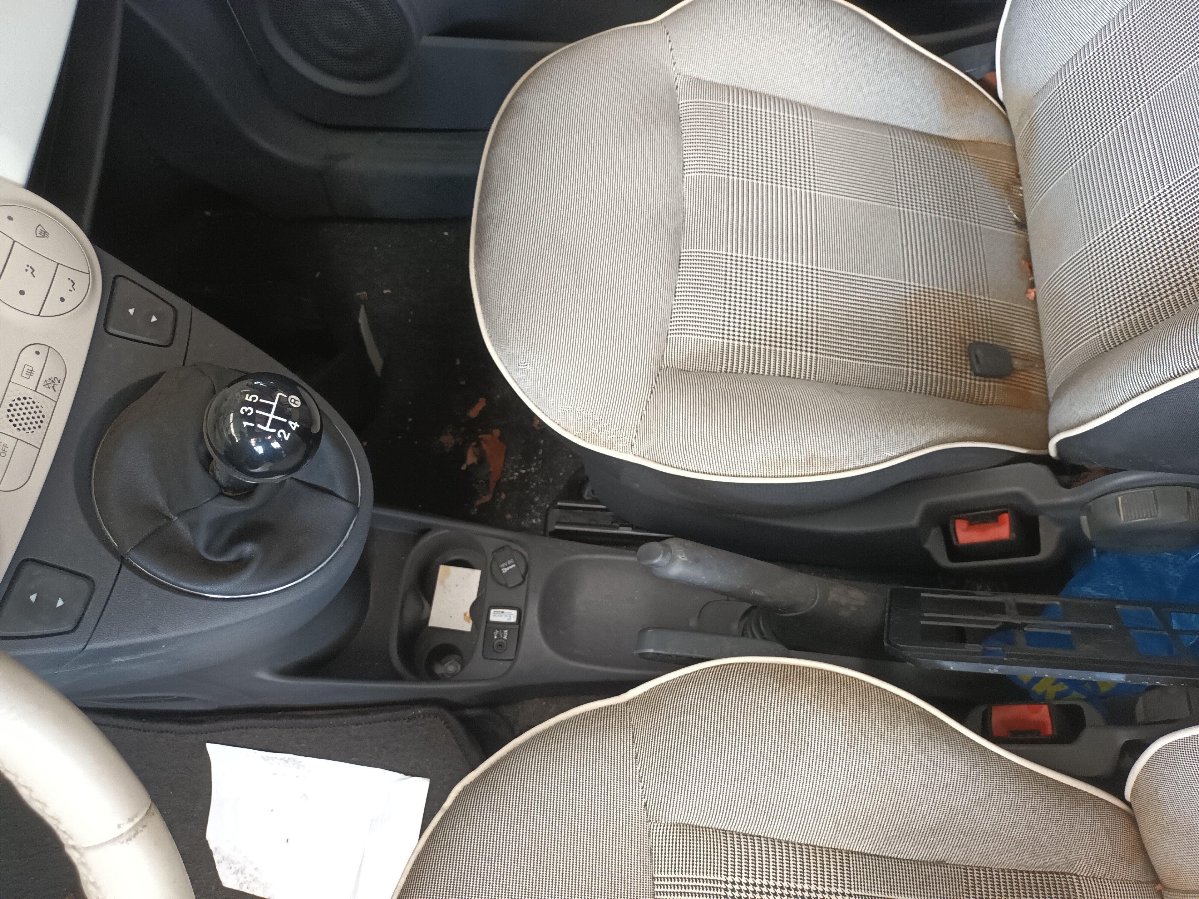 FIAT 500 2 generation (2008-2024) Rear Left Seatbelt 07354925770 24117204