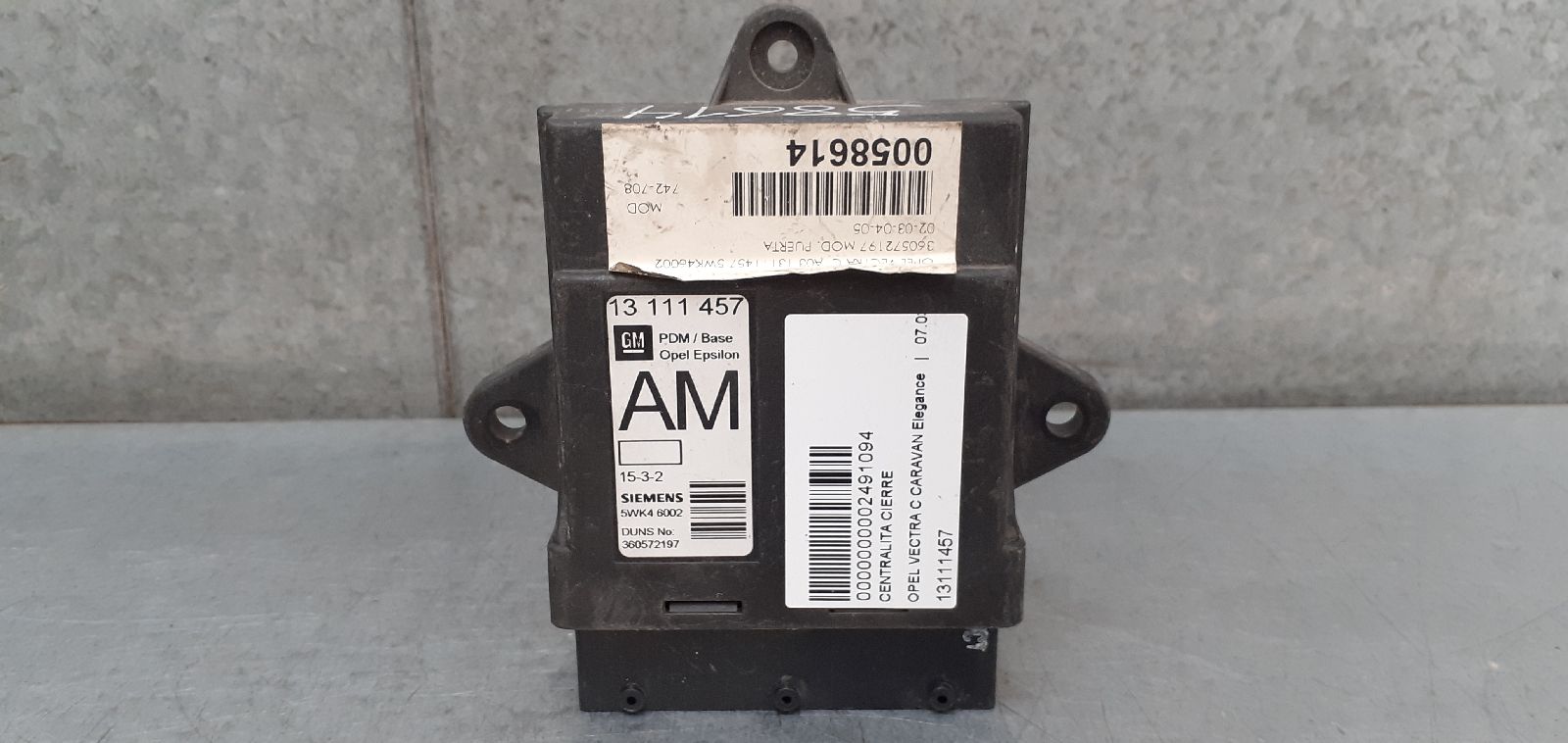OPEL Vectra Other Control Units 13111457 25275350