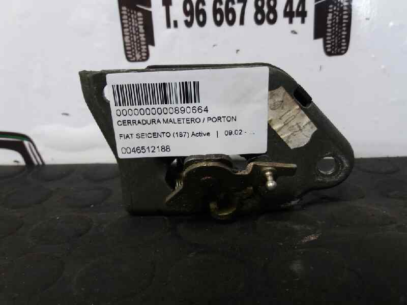 RENAULT Seicento 1 generation (1998-2010) Tailgate Boot Lock 0046512188 21980412